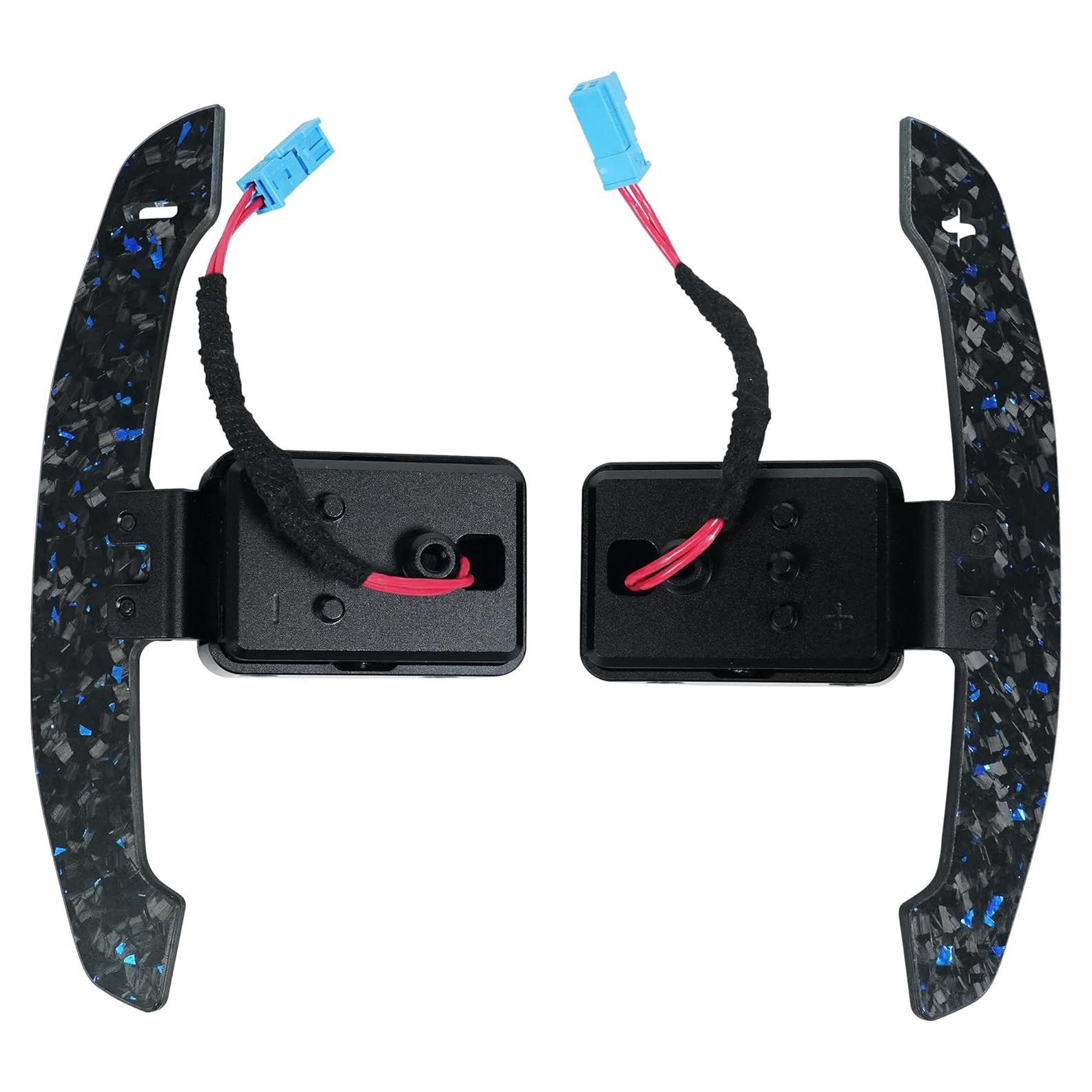 Palanca de Cambio Magnética OHC MOTORS Fibra de Carbono Azul