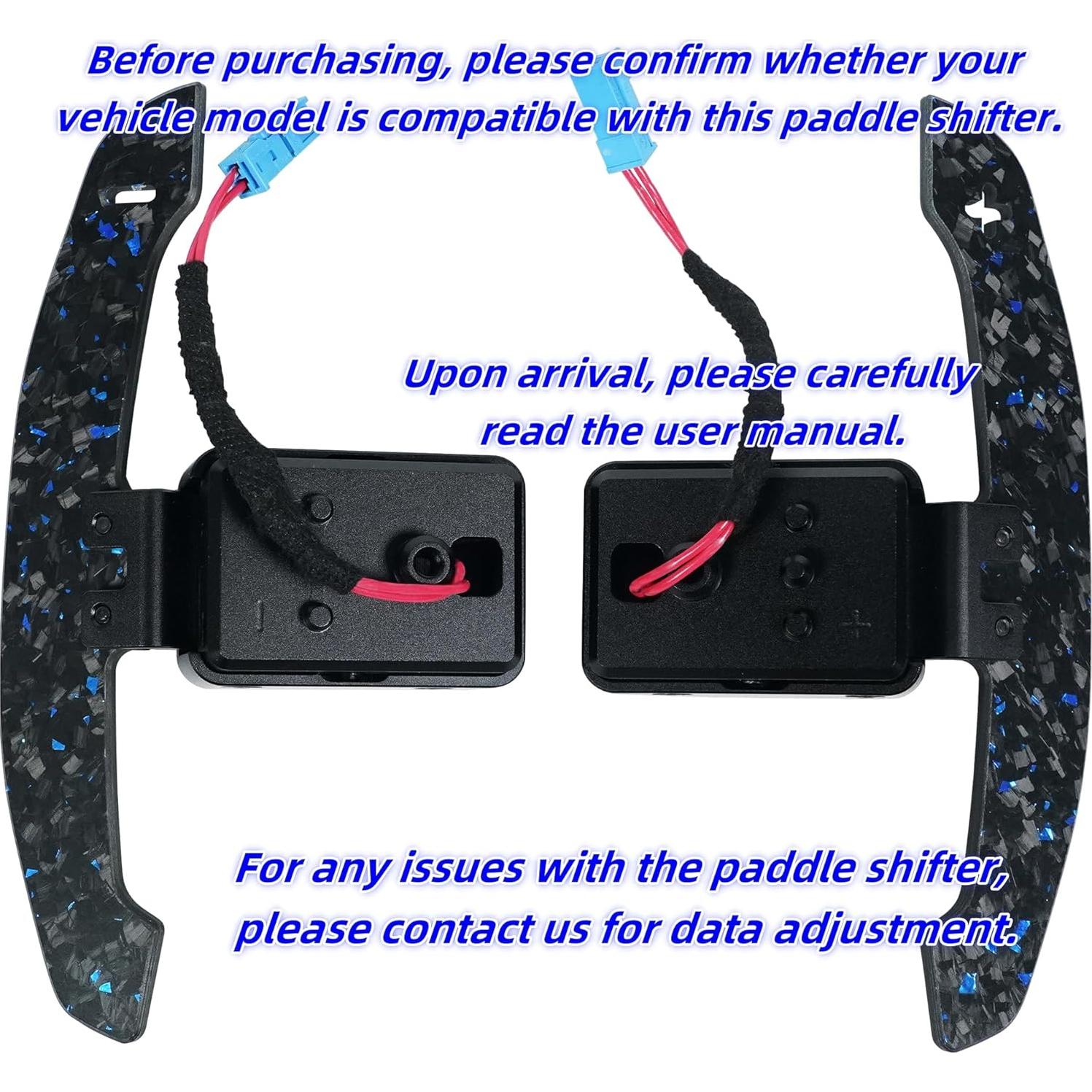 Palanca de Cambio Magnética OHC MOTORS Fibra de Carbono Azul