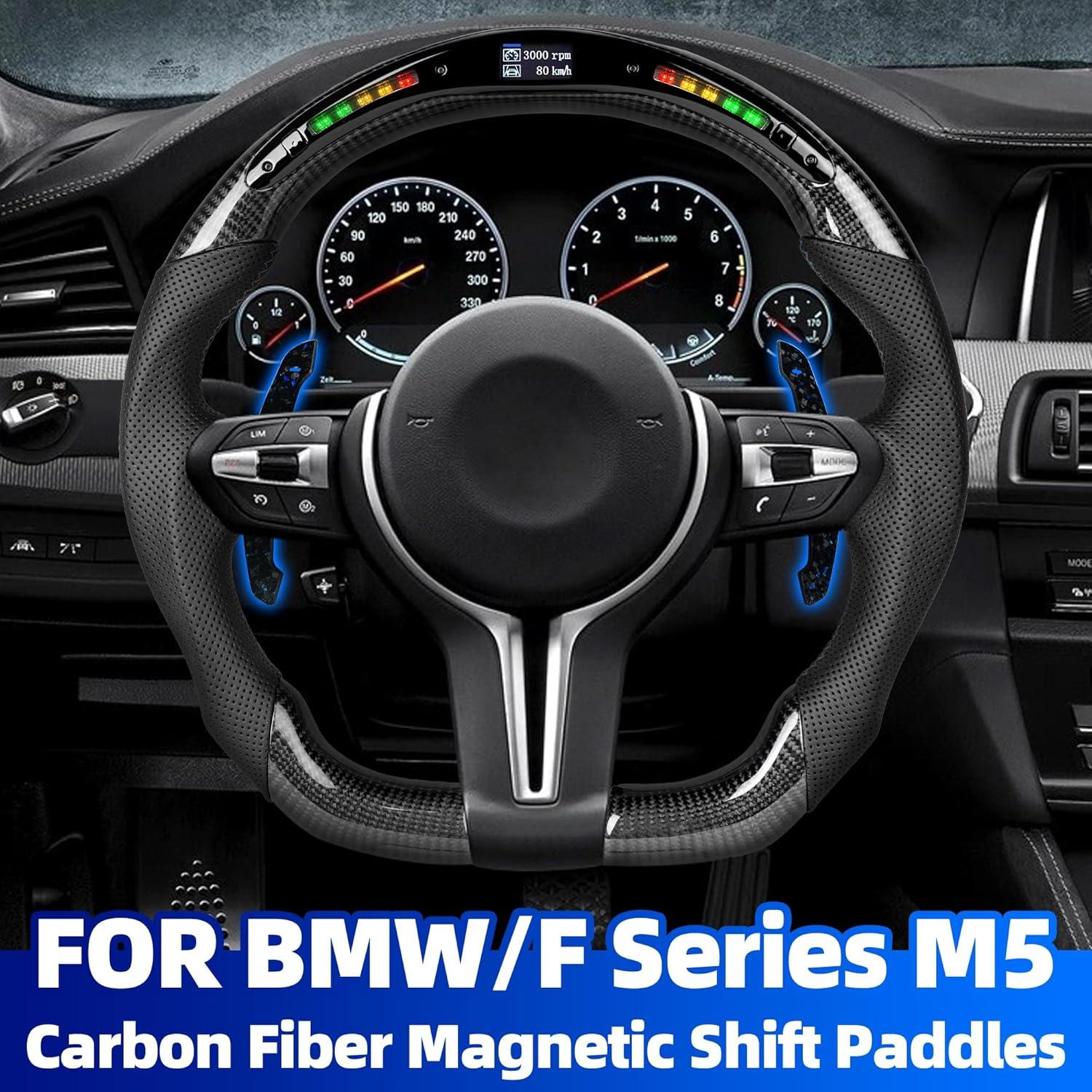 Palanca de Cambio Magnética OHC MOTORS Fibra de Carbono Azul