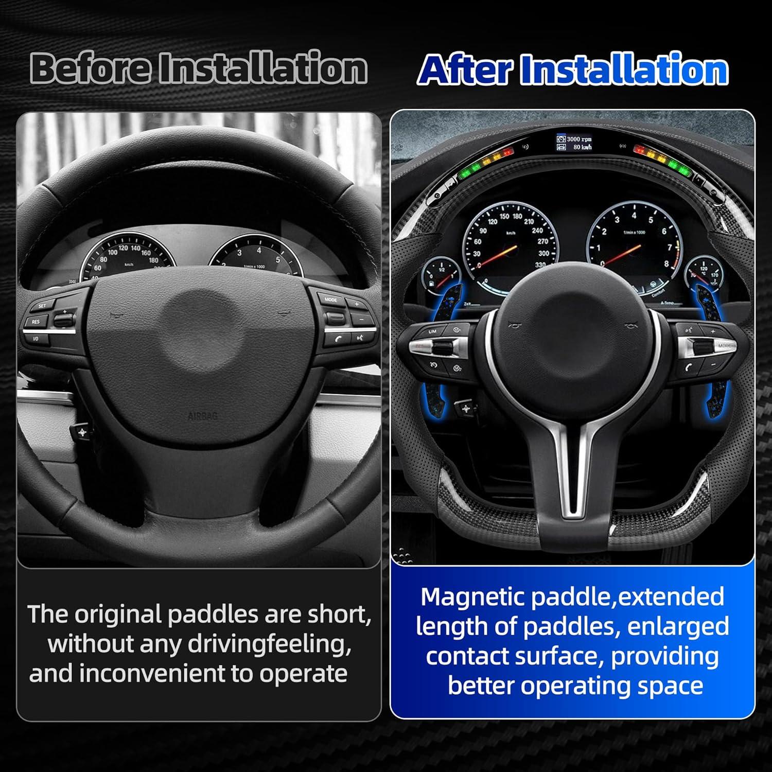 Palanca de Cambio Magnética OHC MOTORS Fibra de Carbono Azul