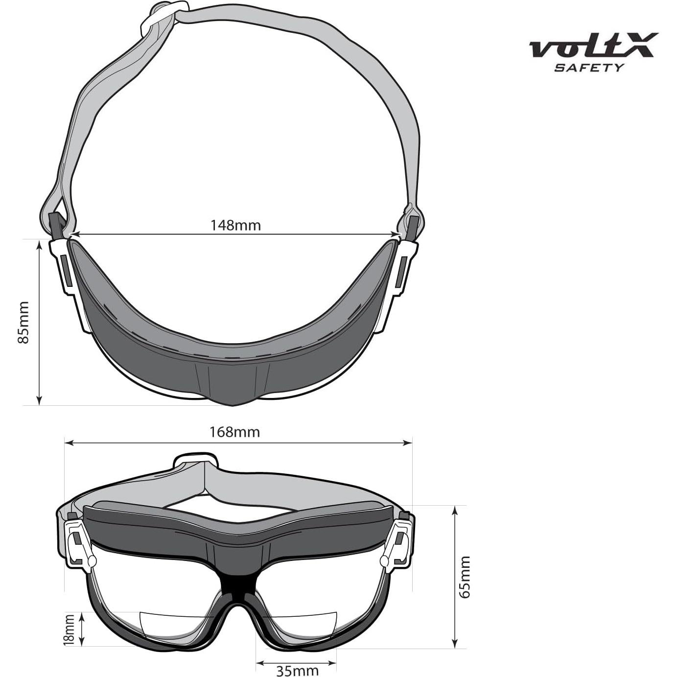 Gafas de Seguridad Bifocales voltX DEFENDER +1.5 Dioptrías