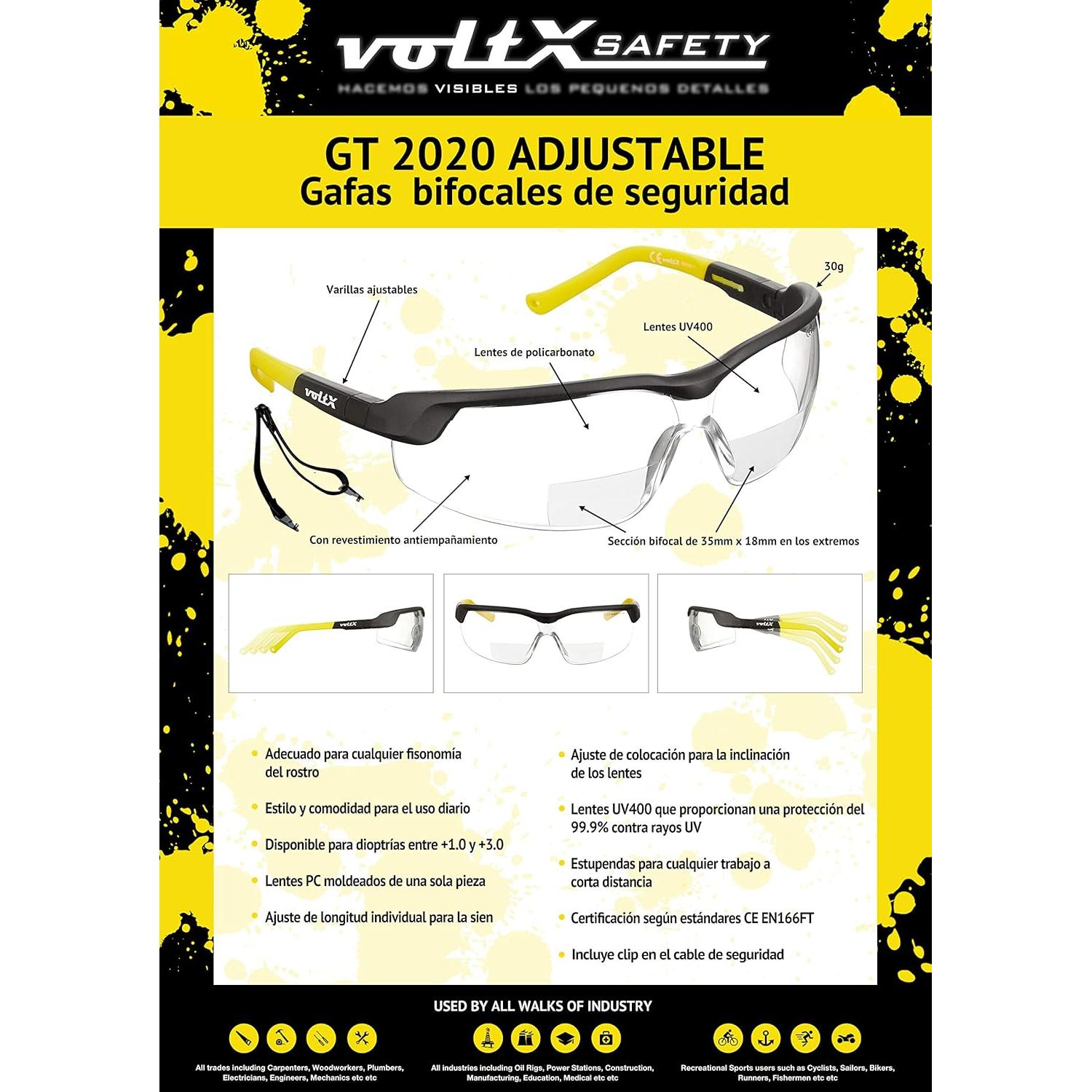 Gafas de Lectura Bifocales VoltX GT +2.5 Antivaho UV400