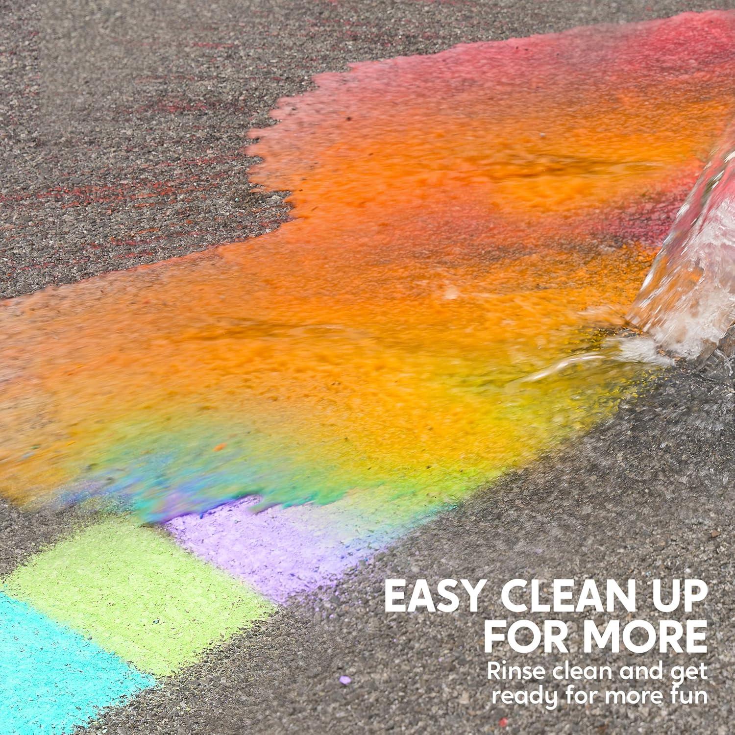 Tizas de Acera JOYIN 30 Piezas Jumbo Lavables No Tóxicas