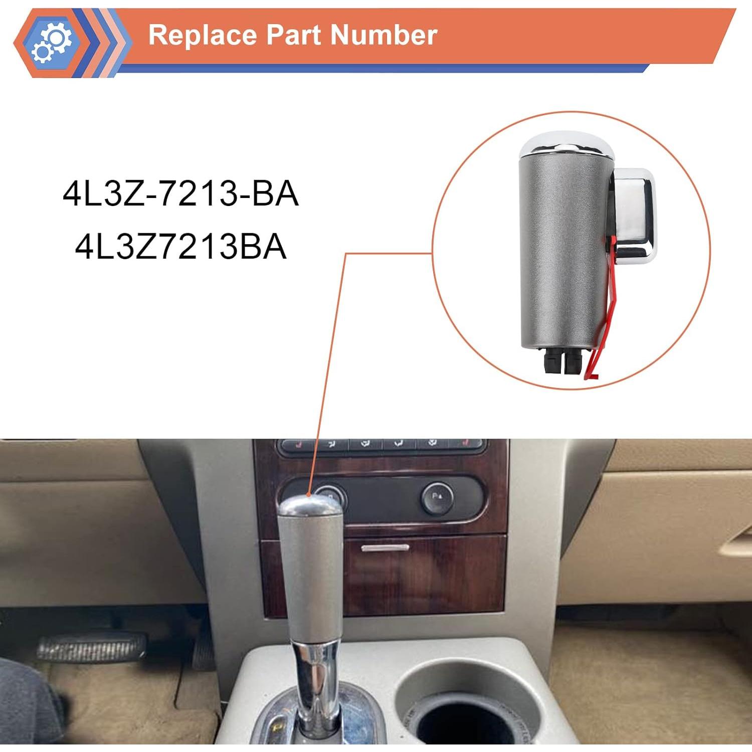 Manija de Palanca de Cambio Automática ZONFANT Cromo Ford F-150 2004-2006