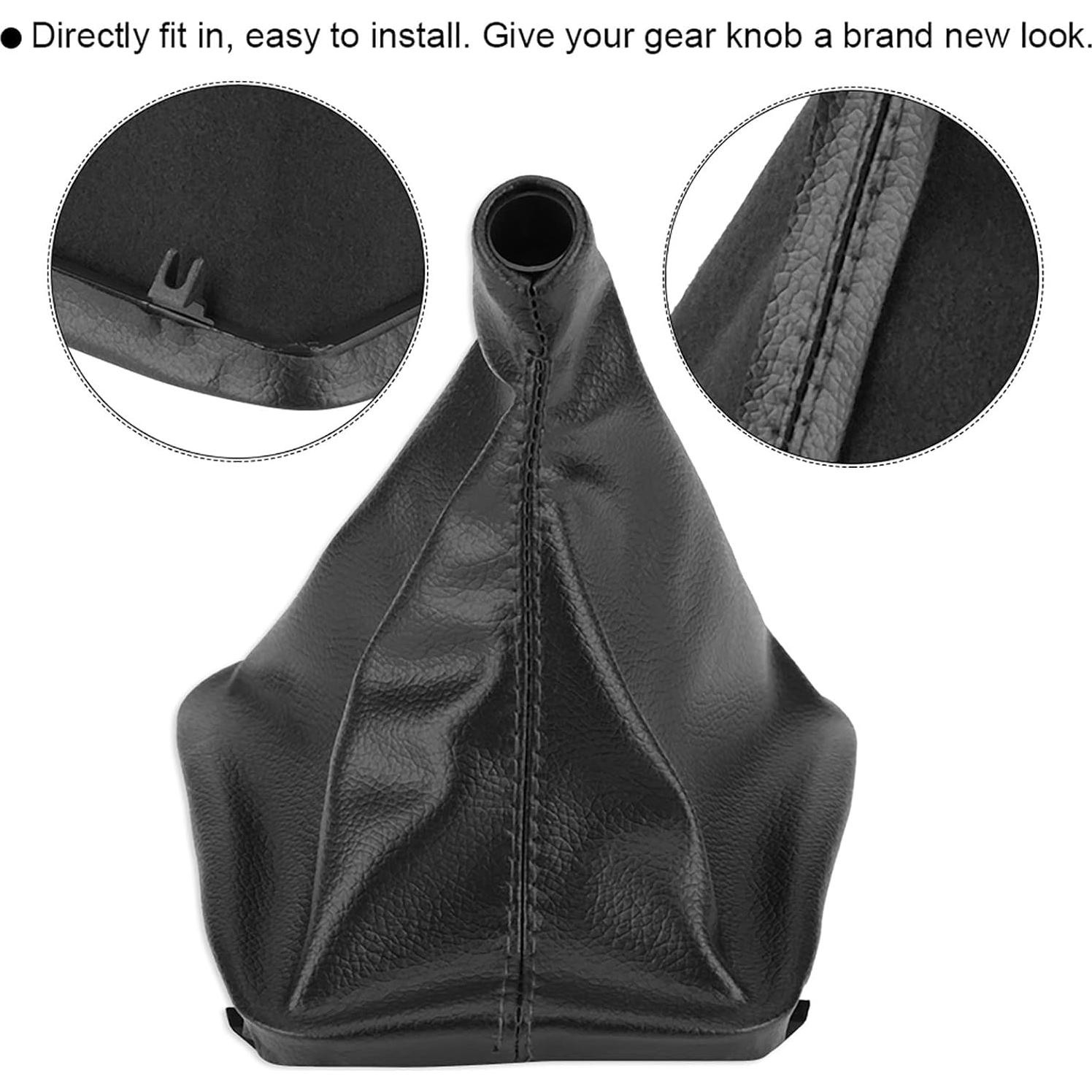 Cubierta de Botón de Cambio Klanata para E34 E36 Z3 - Cuero Artificial