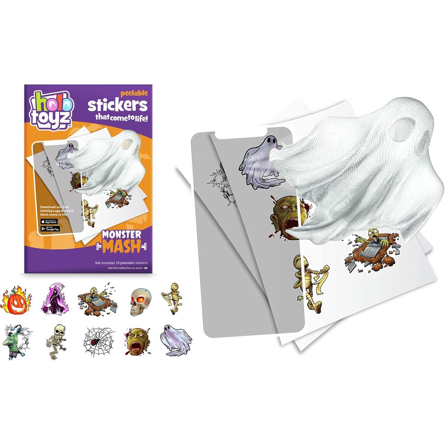 Pegatinas AR HoloToyz Monster Mash - 10 Pegatinas Mágicas