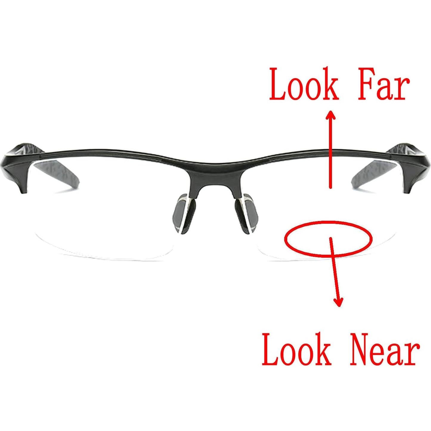 Gafas de lectura bifocales fotochromáticas NX para hombres