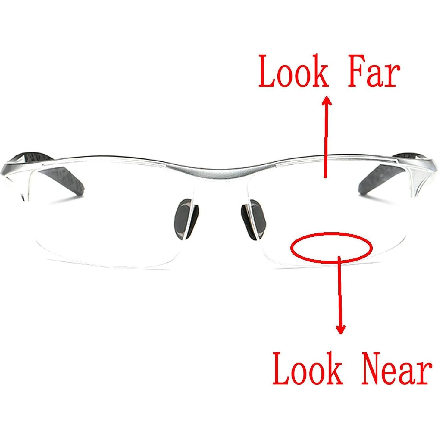 Gafas de lectura bifocales fotochromáticas NX para hombres