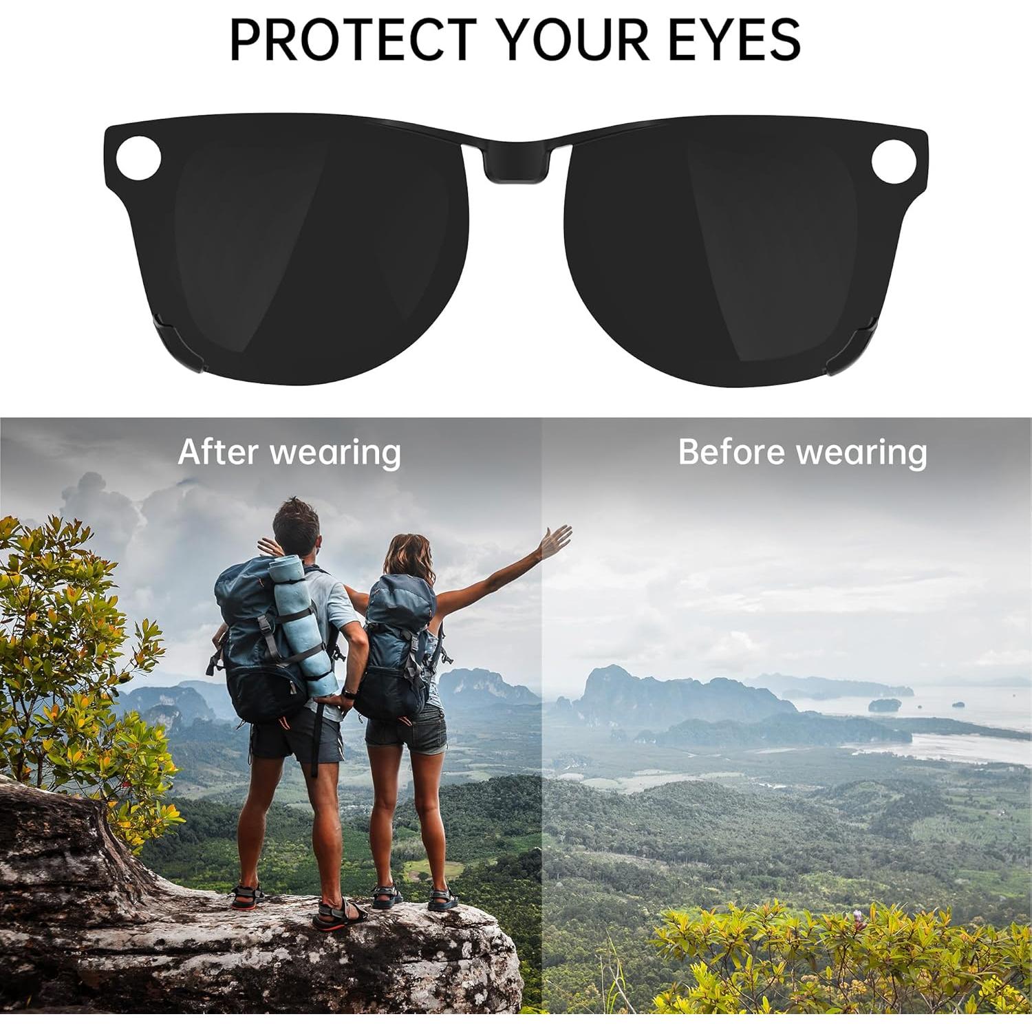 Clip Polarizado HiBloks para Ray-Ban Meta Wayfarer M