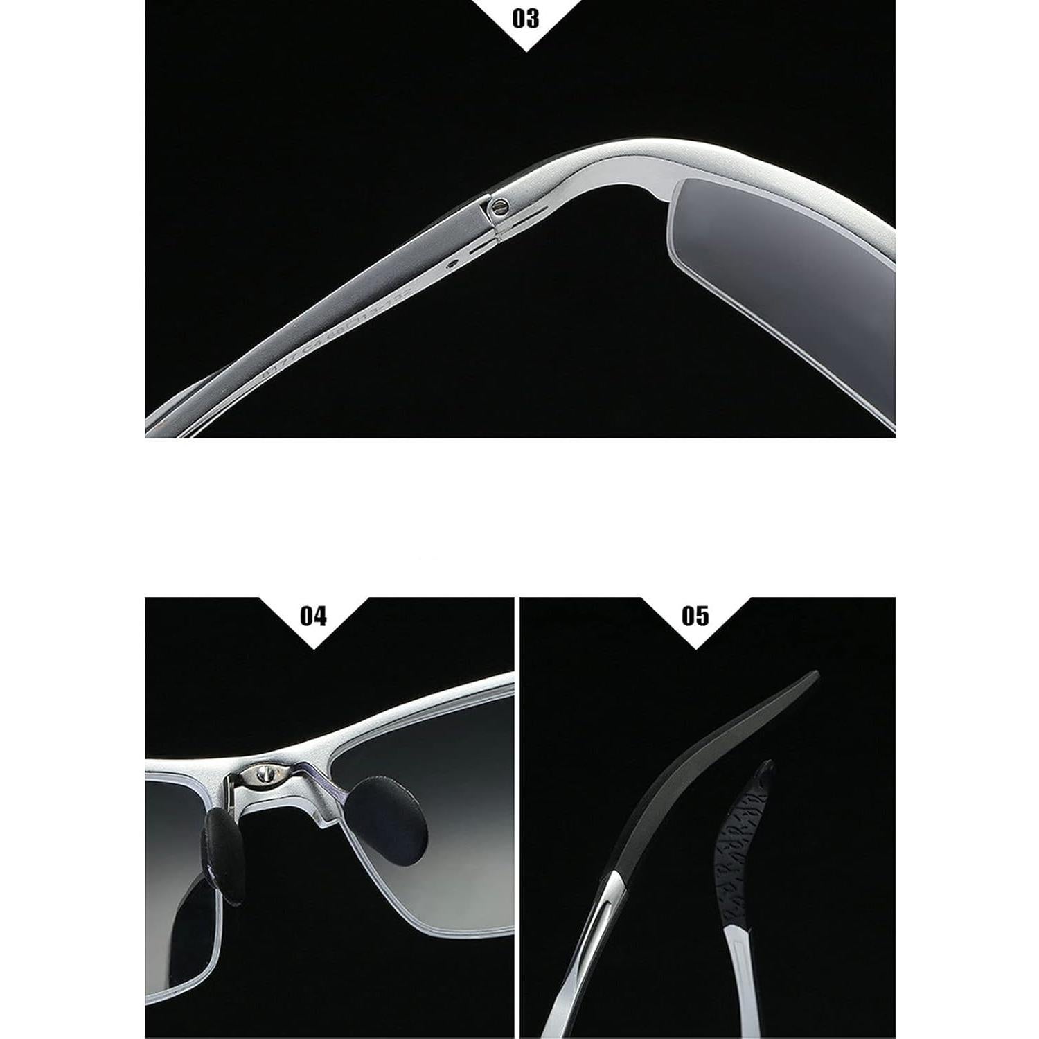 Gafas de lectura multifocal NX para hombres 3.0x fotochromáticas
