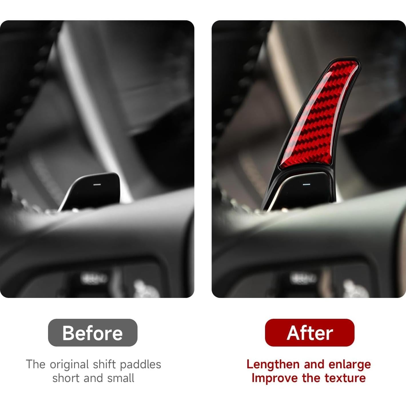 Cubierta de Trim de Palanca de Cambio YDMYL para Chevrolet Camaro 2010-2015 - Rojo