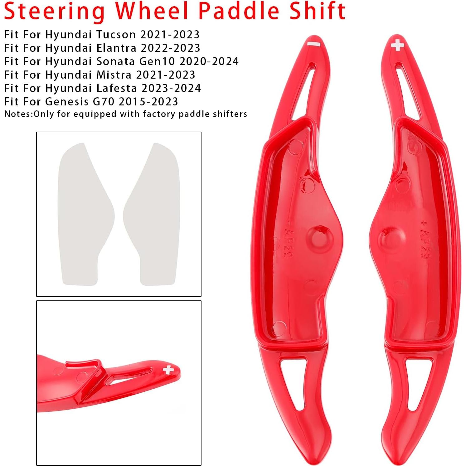 Extensión Palanca de Cambio Volante MAD HORNETS Rojo Hyundai