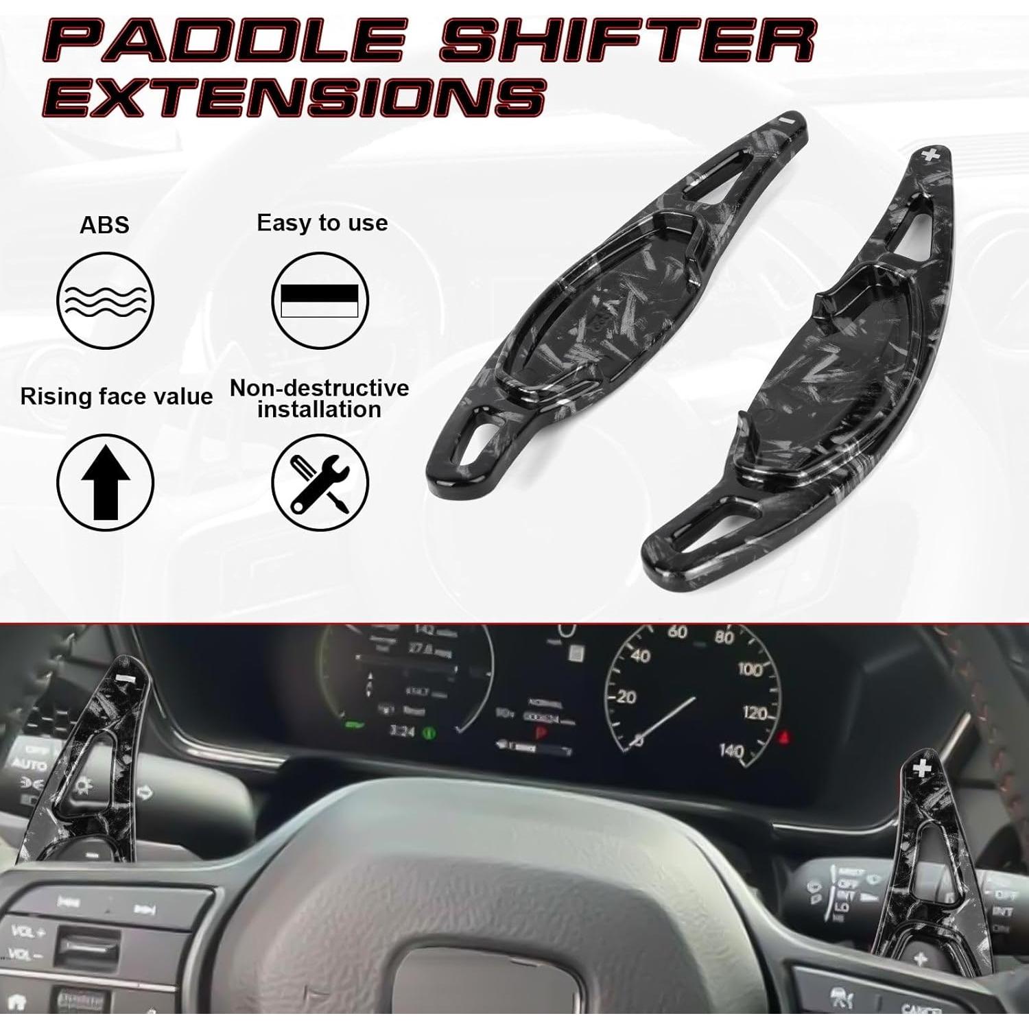 Extensiones de Palanca de Cambios x Xotic Tech Forjado Negro para Honda Civic 2022-2025