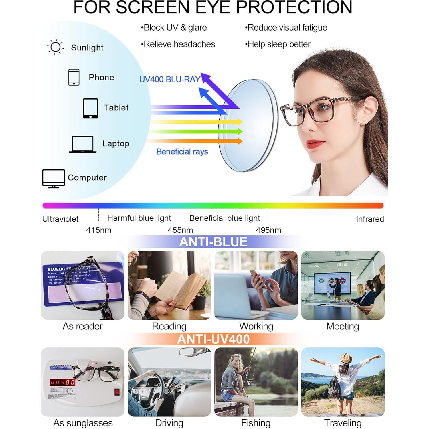Gafas de lectura bifocales MARE AZZURO 2.0 fotoquímicas