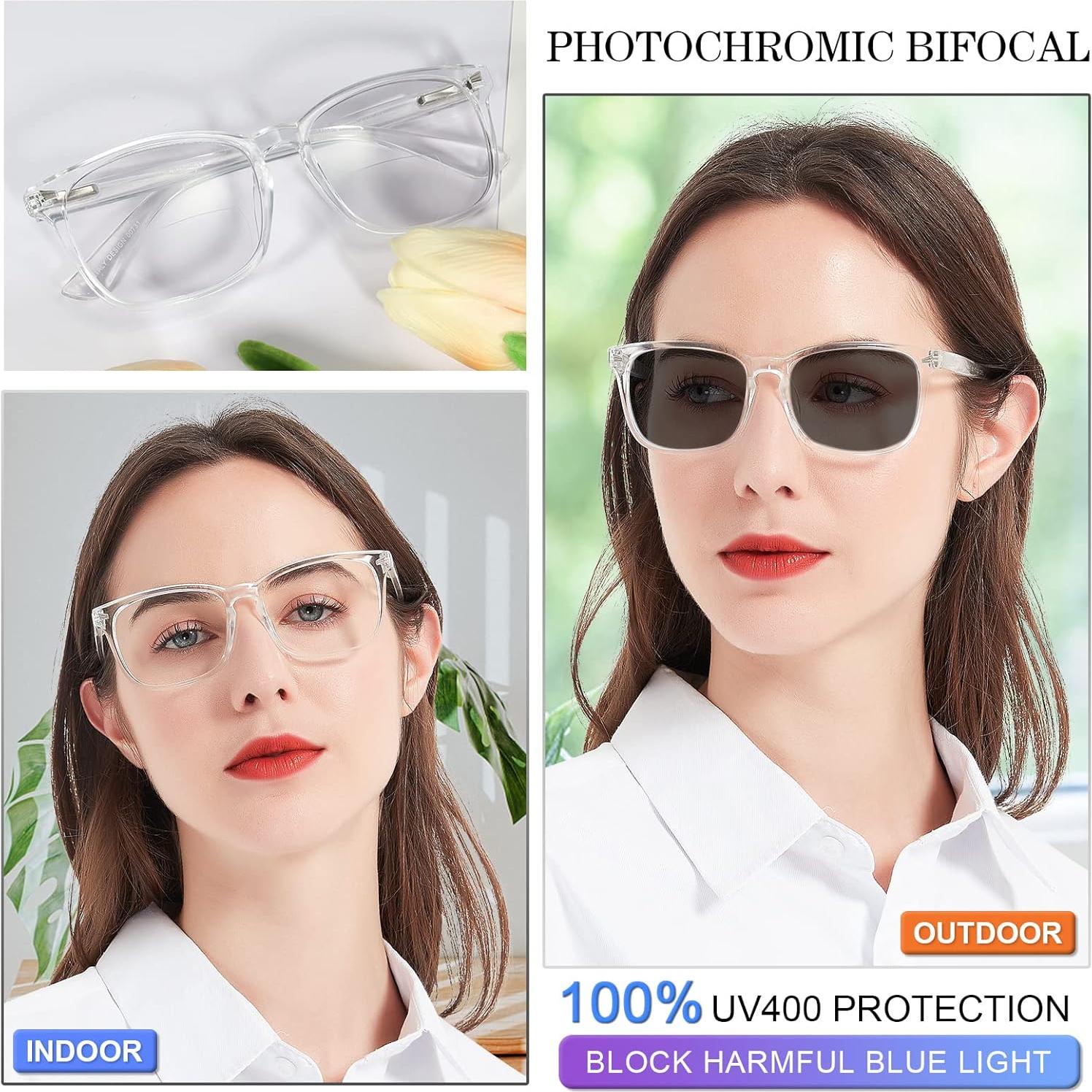 Gafas de Lectura Bifocales MARE AZZURO 2.00 con Bloqueo Luz Azul