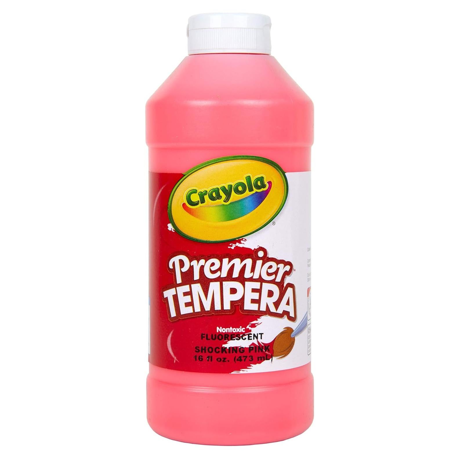 Pintura Tempera Crayola Rosa Fluorescente 16 oz Lavable