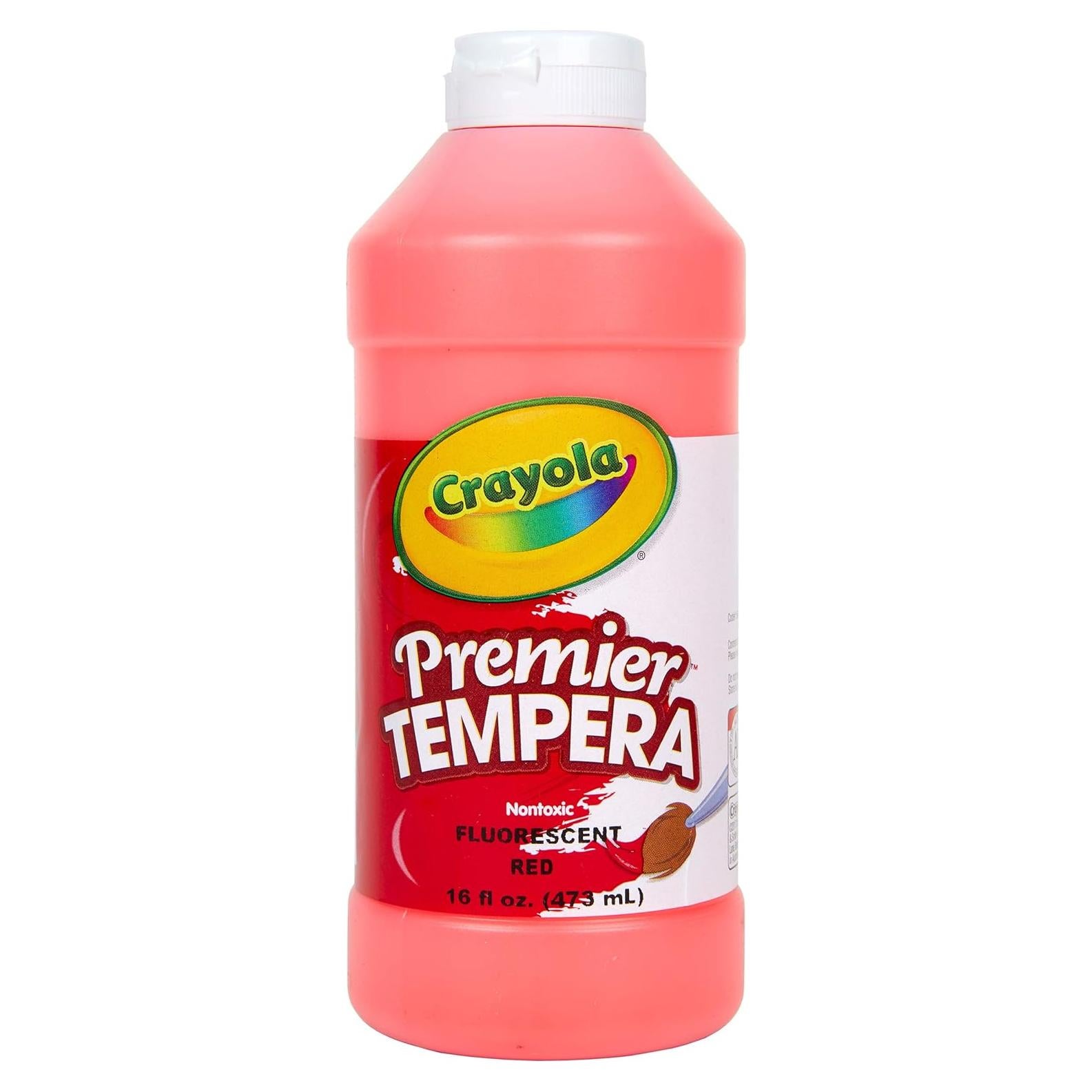 Pintura Tempera Crayola 473 ml Rojo Fluorescente