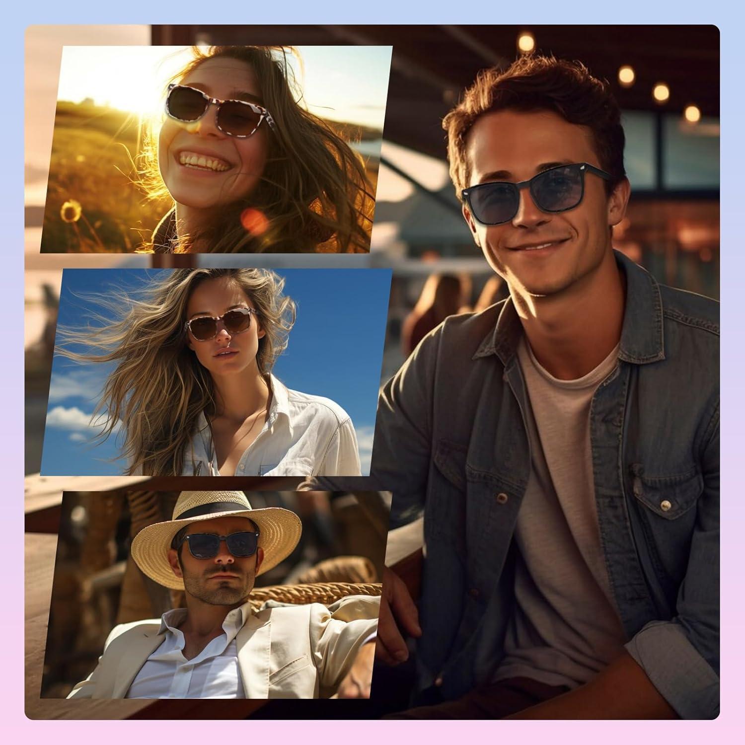 Gafas de sol progresivas UV400 TR90 para hombres 2.75x