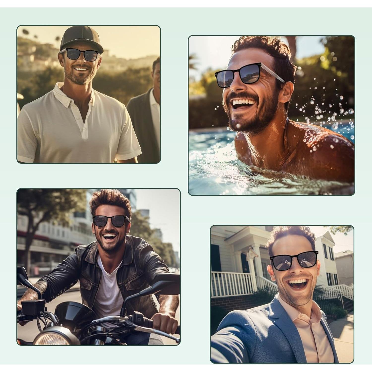 Gafas de Sol Progresivas UV400 para Hombres - Sin Línea