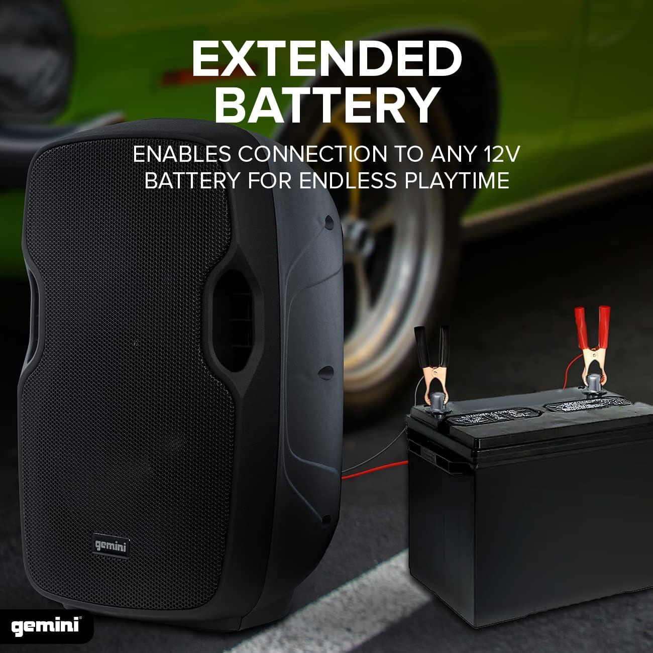 Altavoz PA Móvil Gemini AS-TOGO 1000W Bluetooth 10"