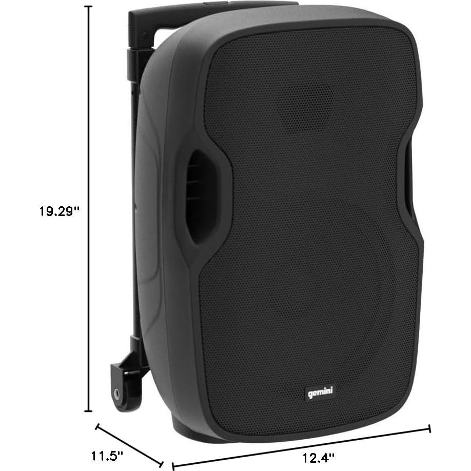 Altavoz PA Móvil Gemini AS-TOGO 1000W Bluetooth 10"