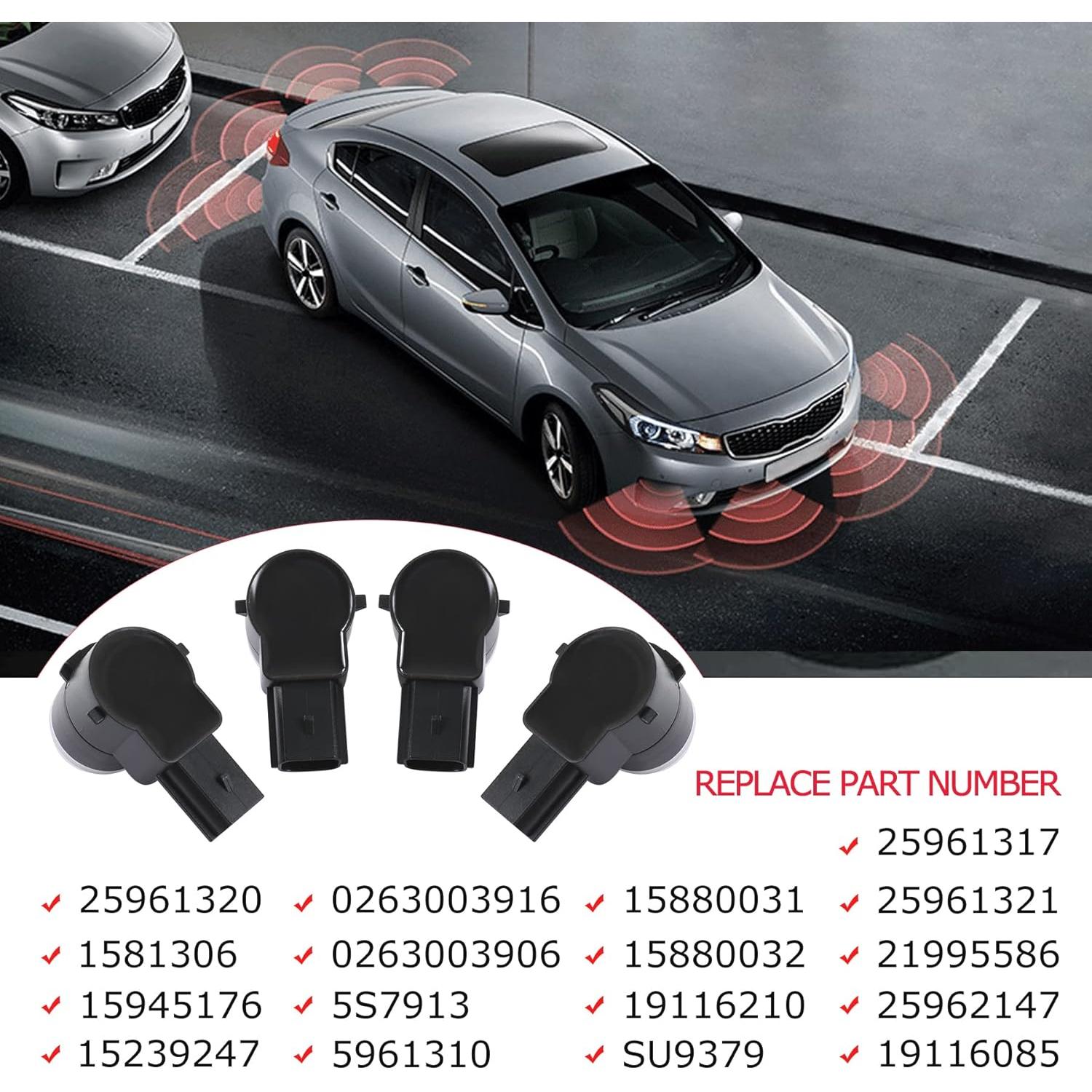Sensor de Estacionamiento JDMSPEED 4 Piezas para GM