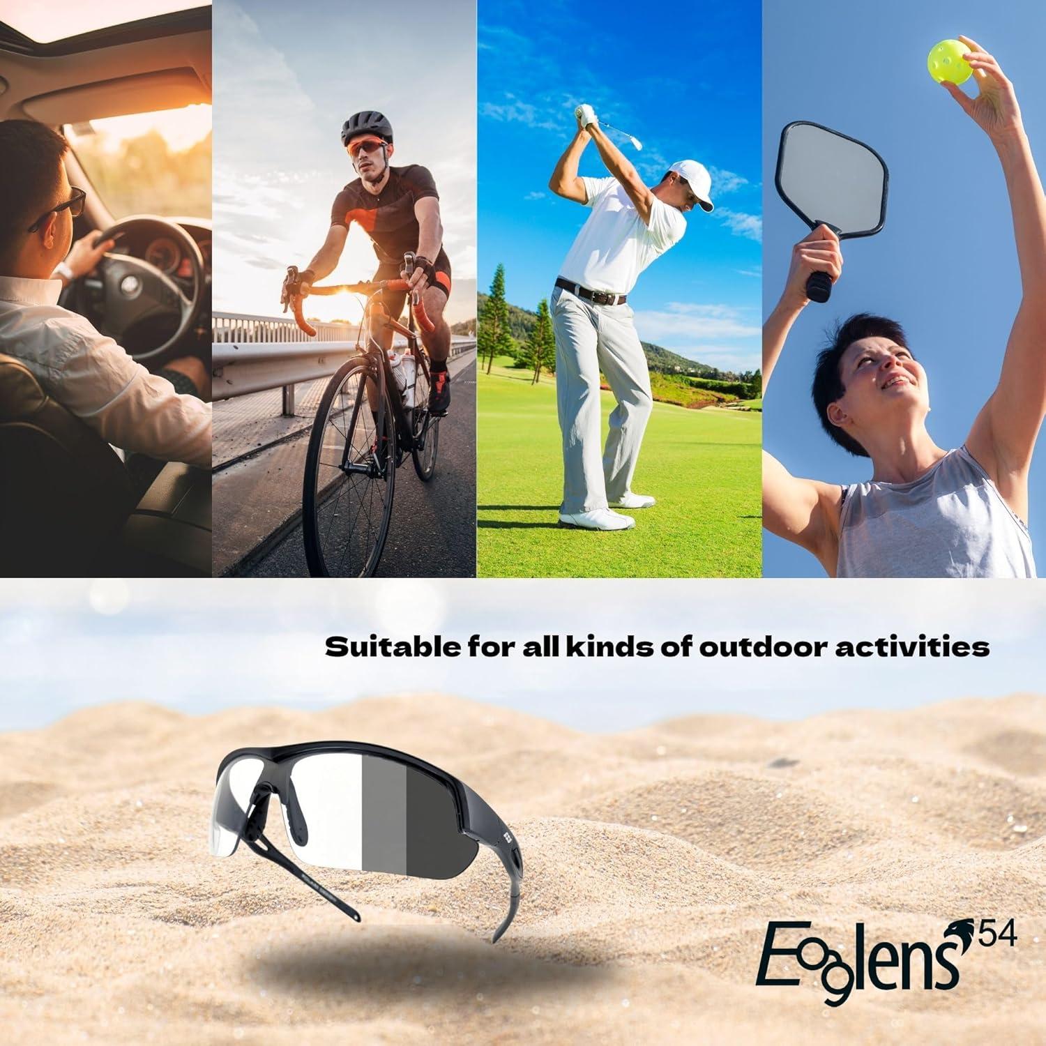 Gafas de sol fotoquímicas TR90 para ciclismo unisex