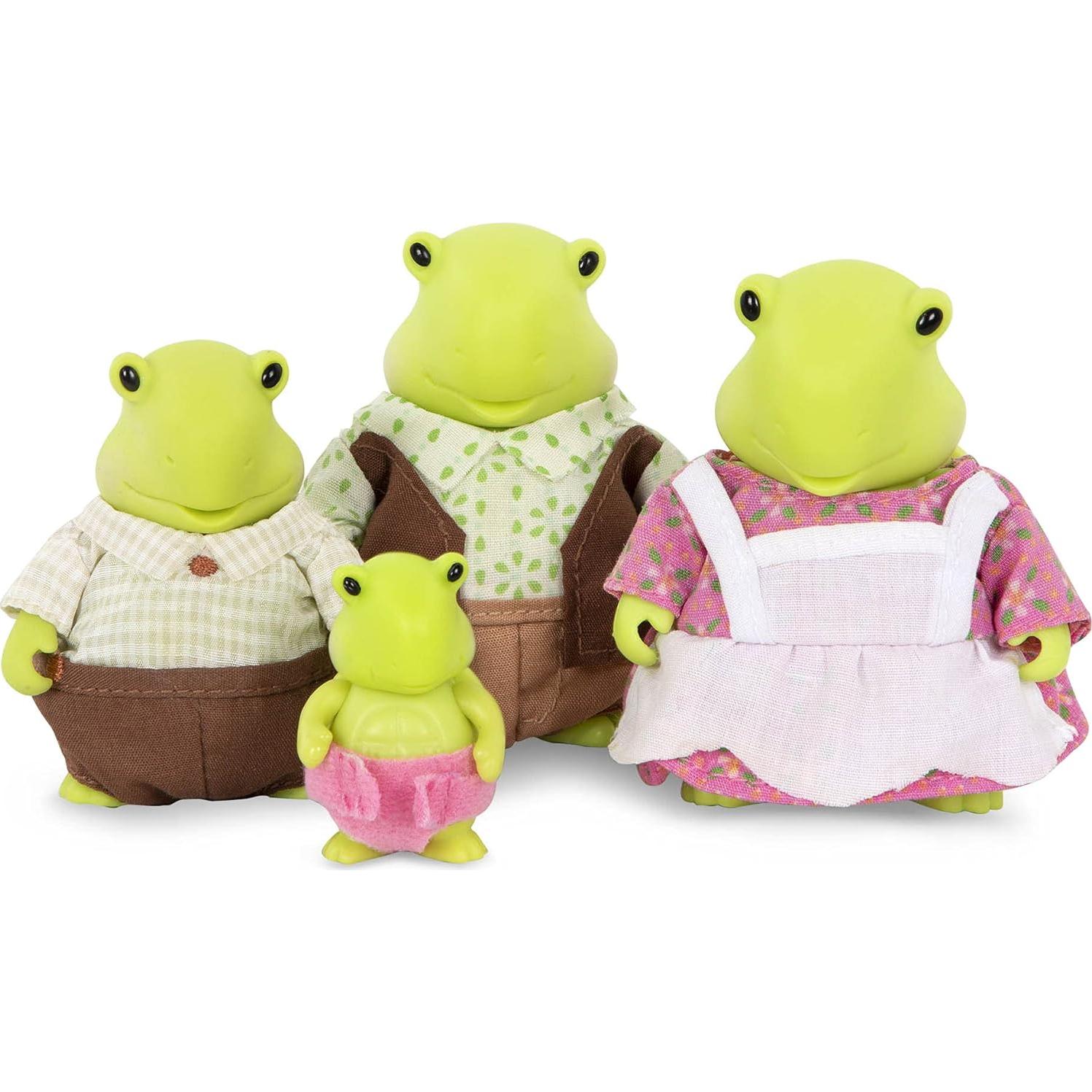 Li'l Woodzeez Set Familia Tortuga Tidyshine 4 Figuras