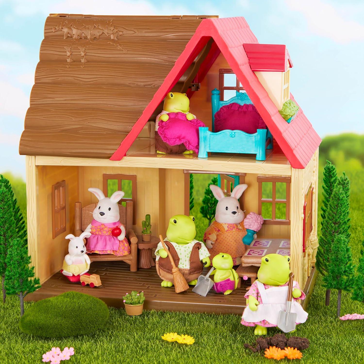 Li'l Woodzeez Set Familia Tortuga Tidyshine 4 Figuras