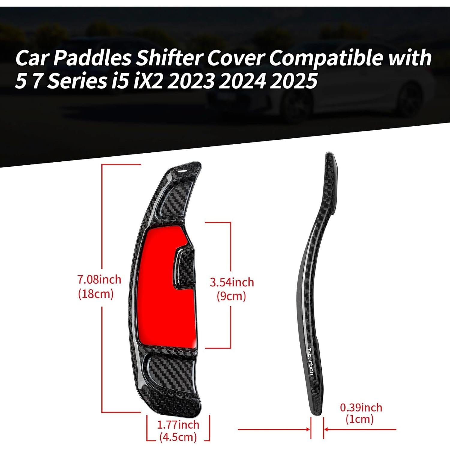 Cubierta de Extensión Cambio Palanca Volante T-carbon BMW