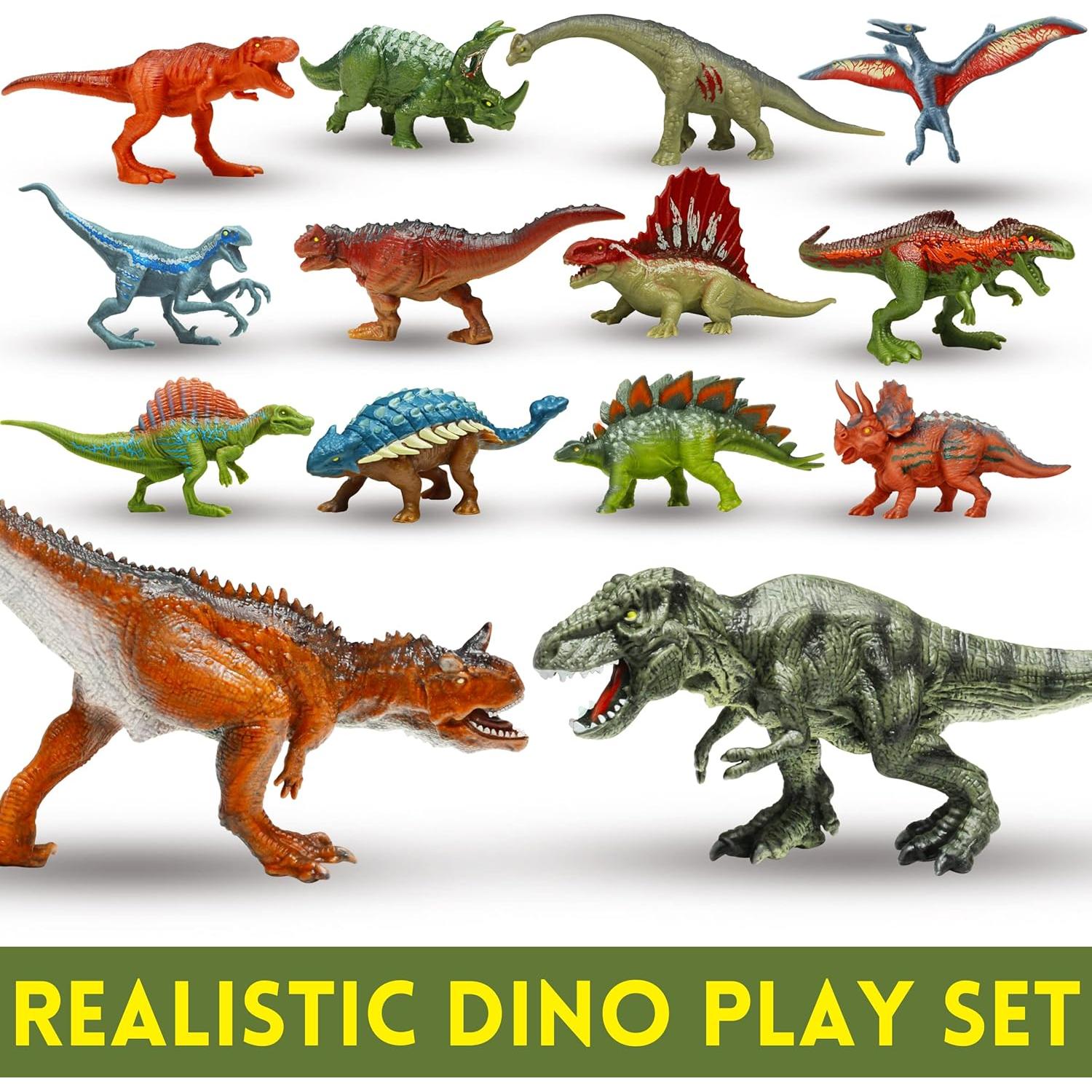 Set de Juguetes de Dinosaurios Oriate 32 Piezas T-Rex y Más