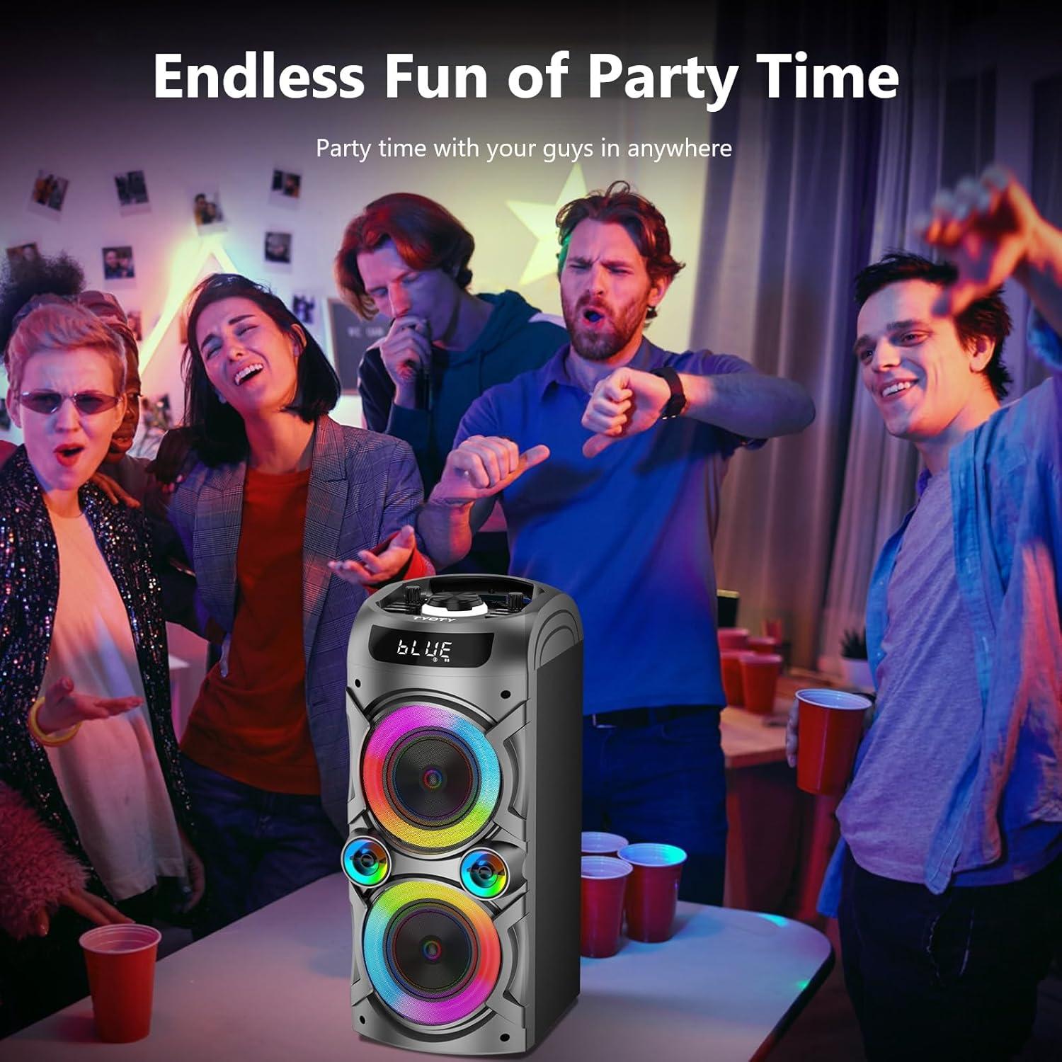 Altavoz Bluetooth A93 100W Portátil con Subwoofer y LED