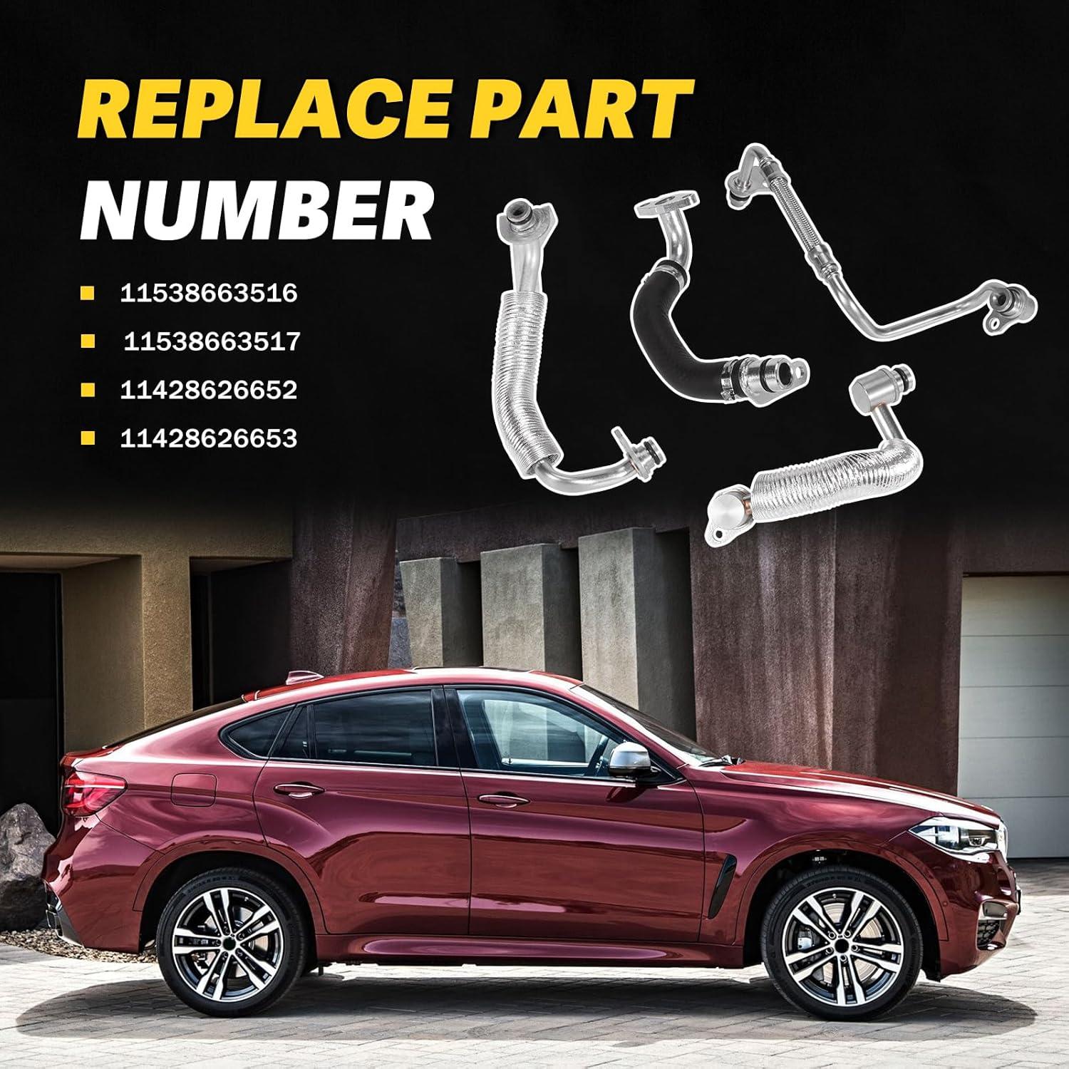 Kit de Refrigerante Turbo BMW N20 N26 4PCS con Sellos