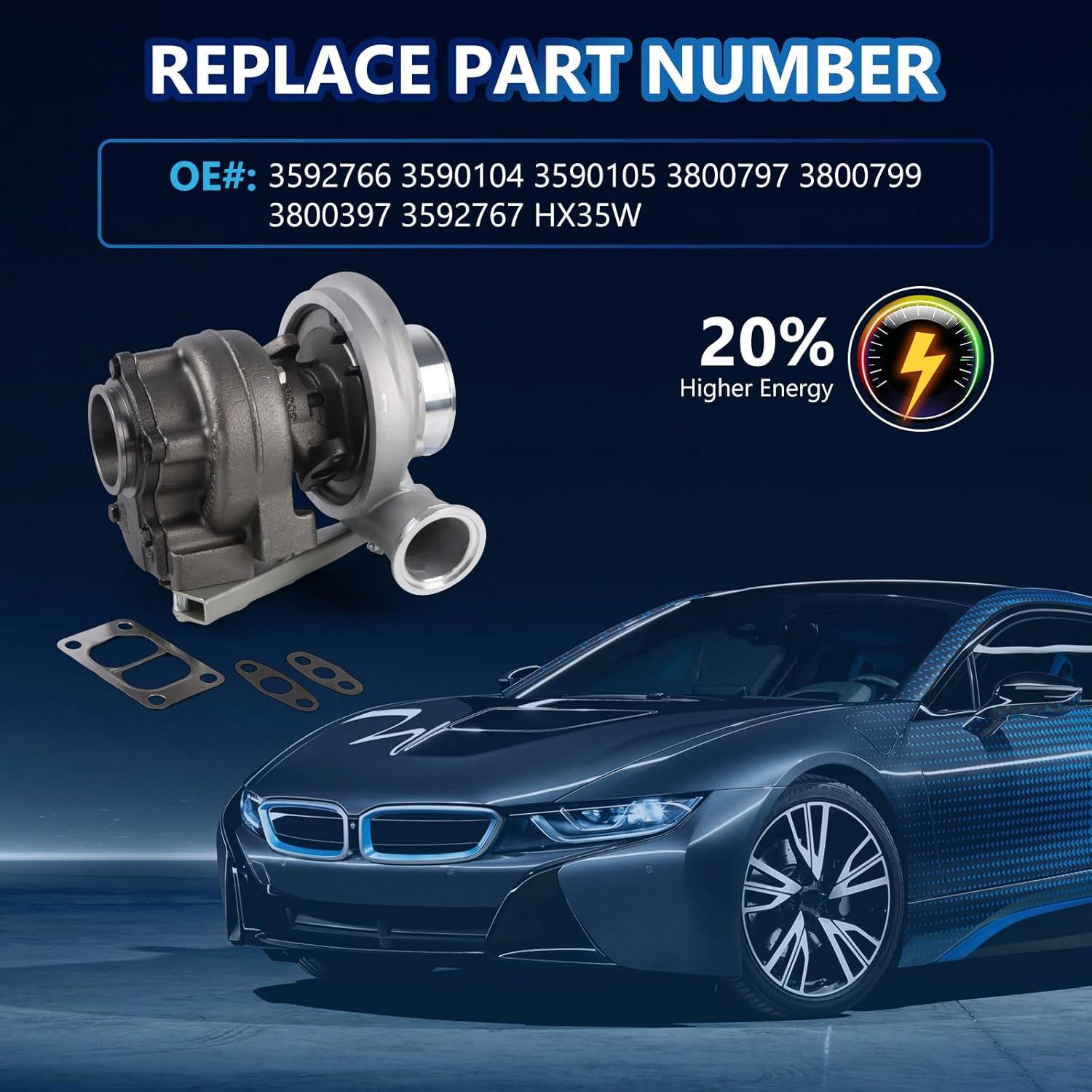 Turboalimentador INGKAN HX35W para Dodge Ram 2500 3500 5.9L