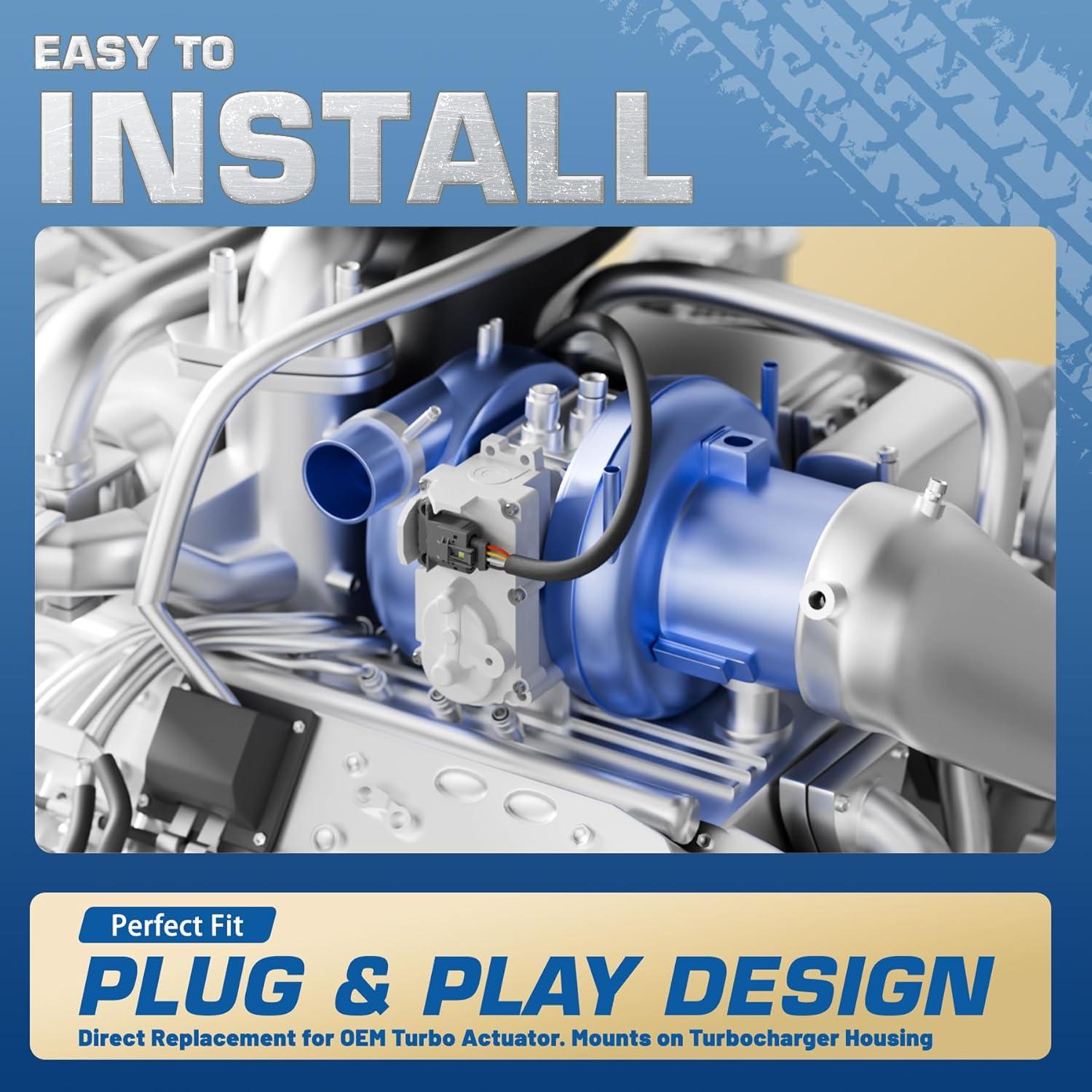 Actuador Turbo WOLLAHS 68445522AA Compatible 6.7L Dodge Ram