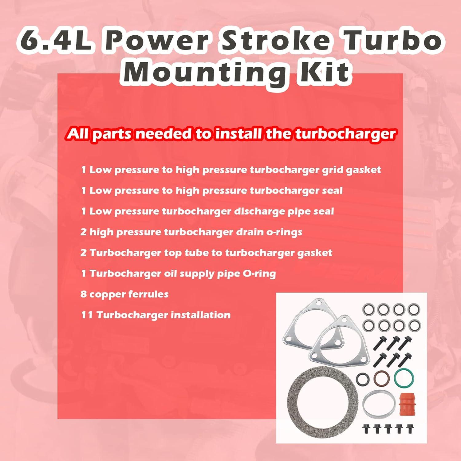 Kit de Sello de Montaje de Turbo Abluming para Ford 6.4L