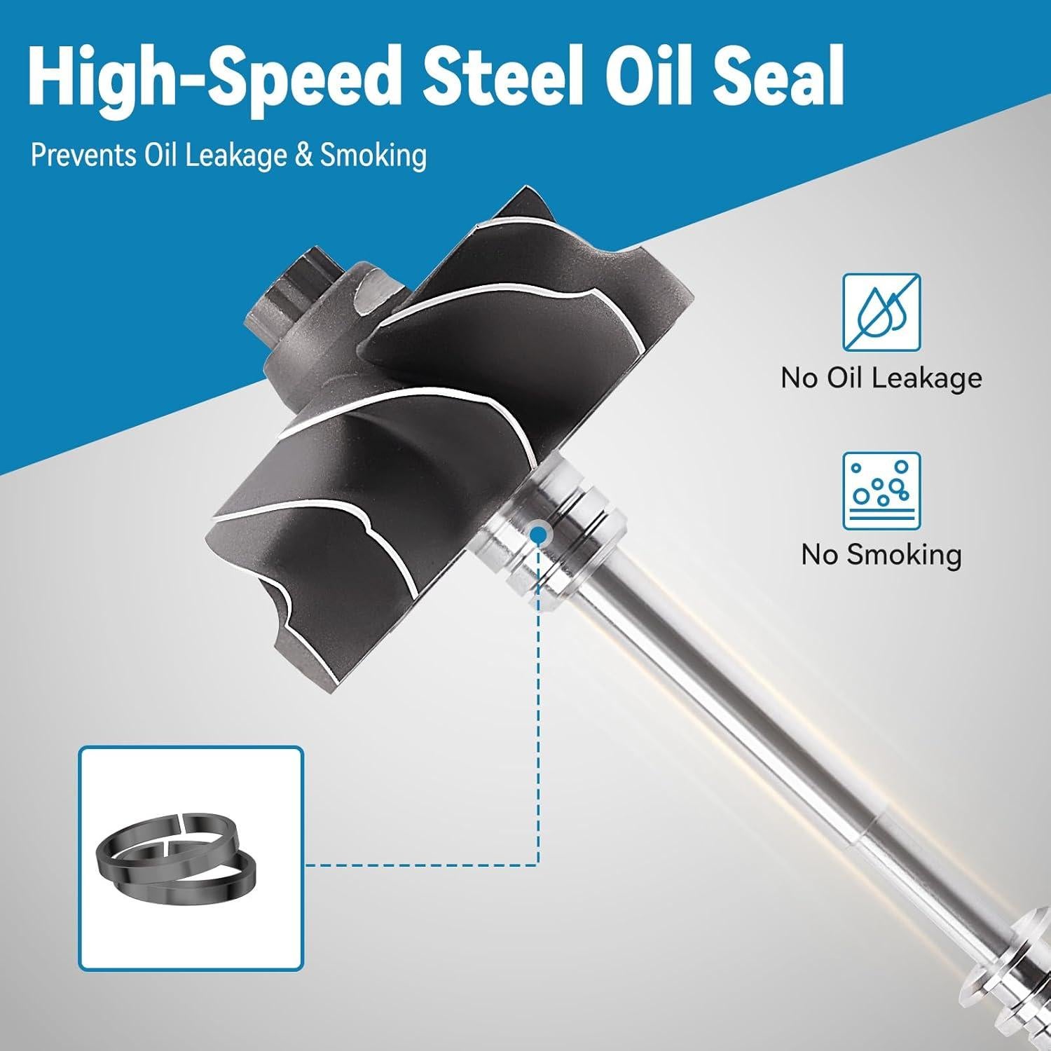 Turbo Compresor BFO T4 para Motores 4.0L-6.0L hasta 600HP