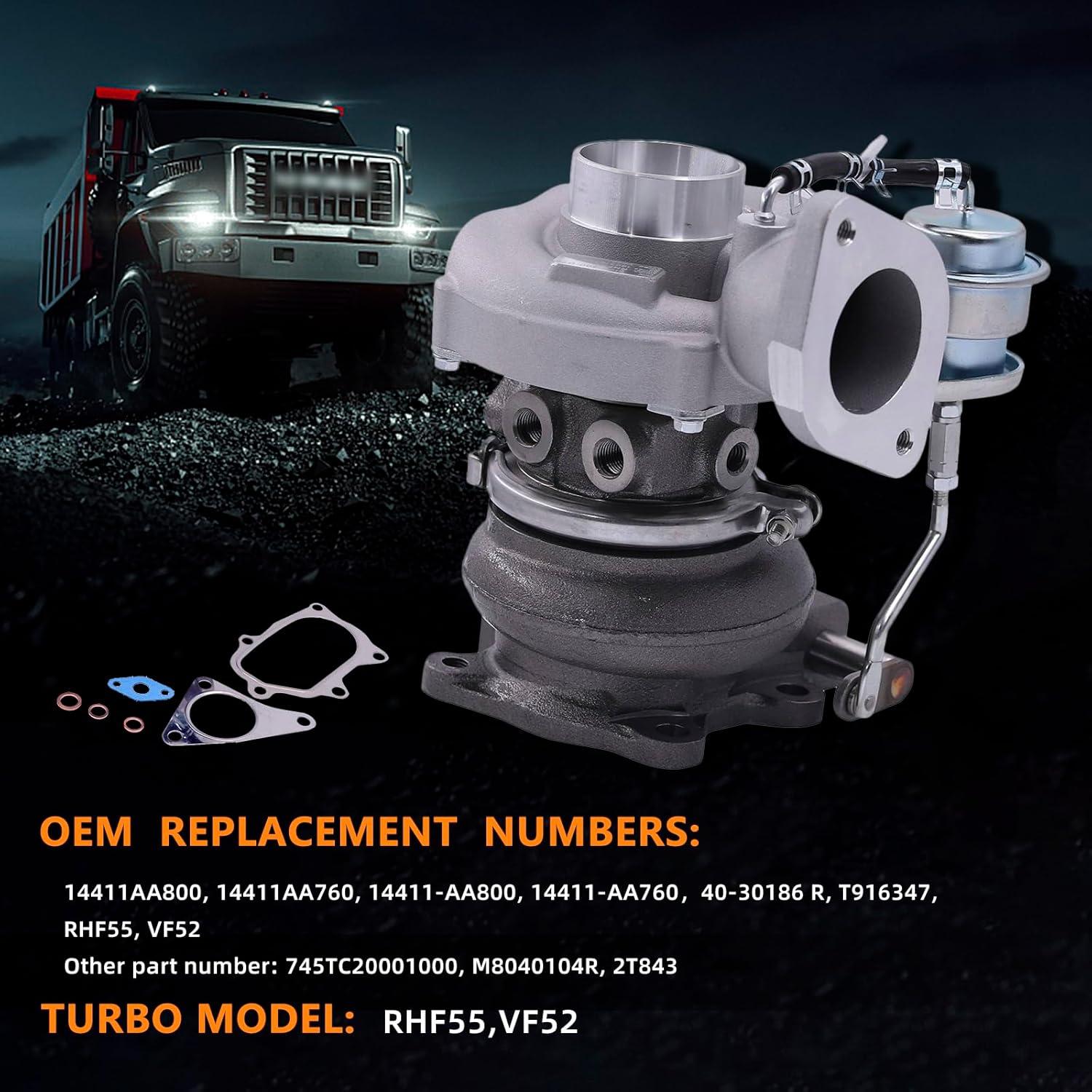 Turbocompresor Bapmic RHF55 para Subaru Impreza 2.5L H4 Turbo