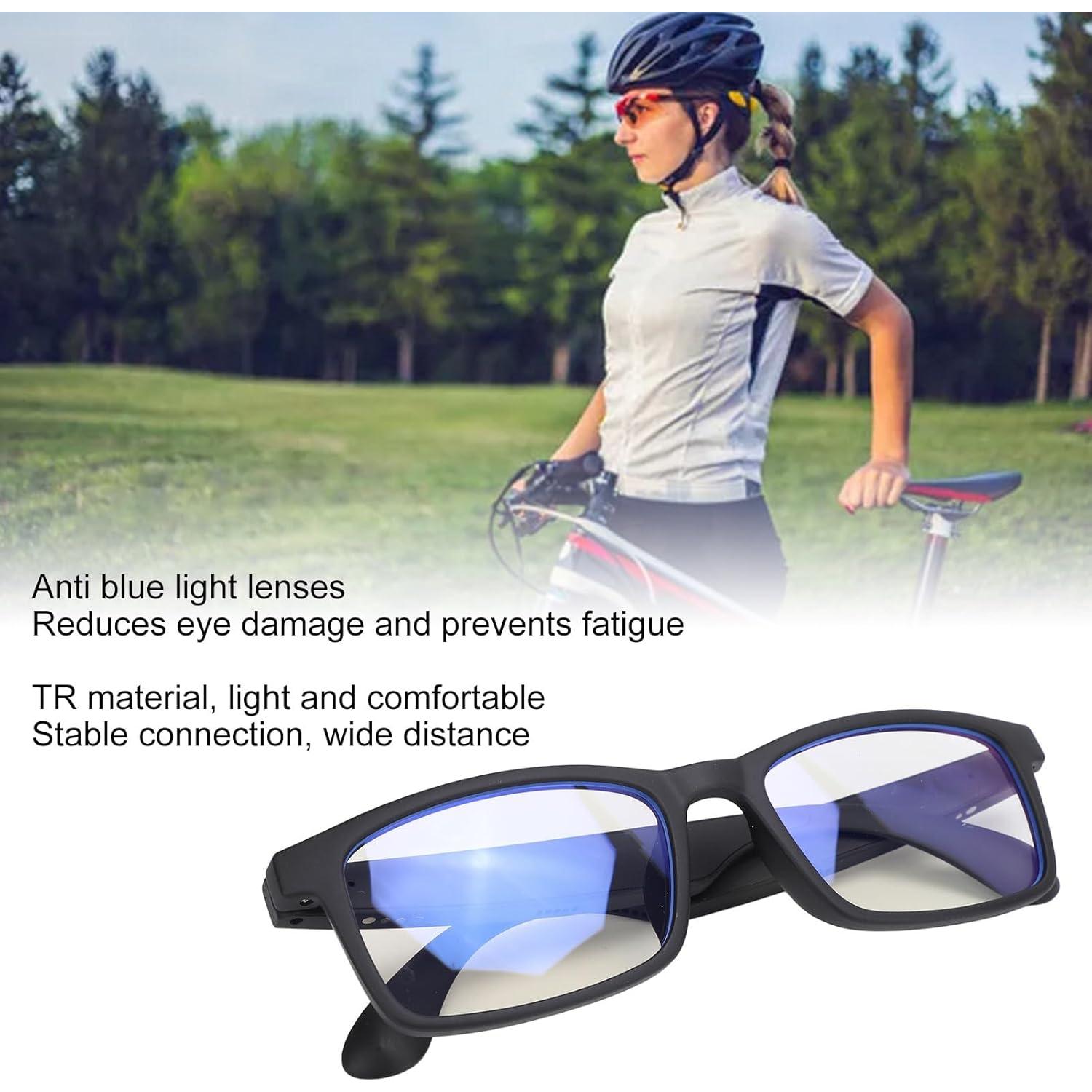 Gafas de Audio Bluetooth Dpofirs con Bloqueo de Luz Azul