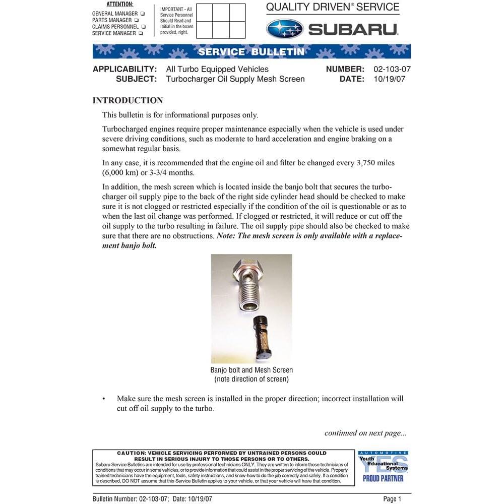 Turbo Turboalimentador BuyAutoParts 40-30186AN para Subaru Impreza WRX 2008-2014