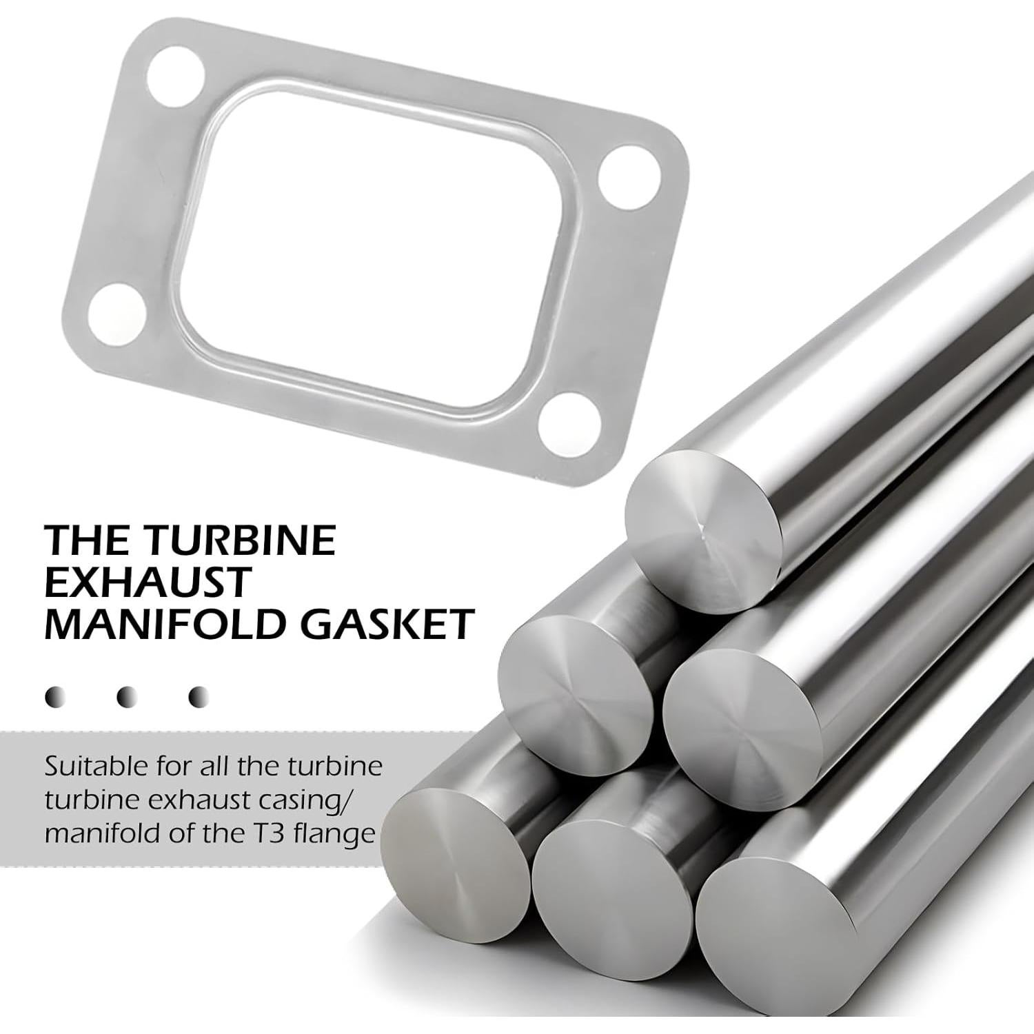 Junta de Flange Turbo T3 Dogary 2 Piezas Metal 1000HP