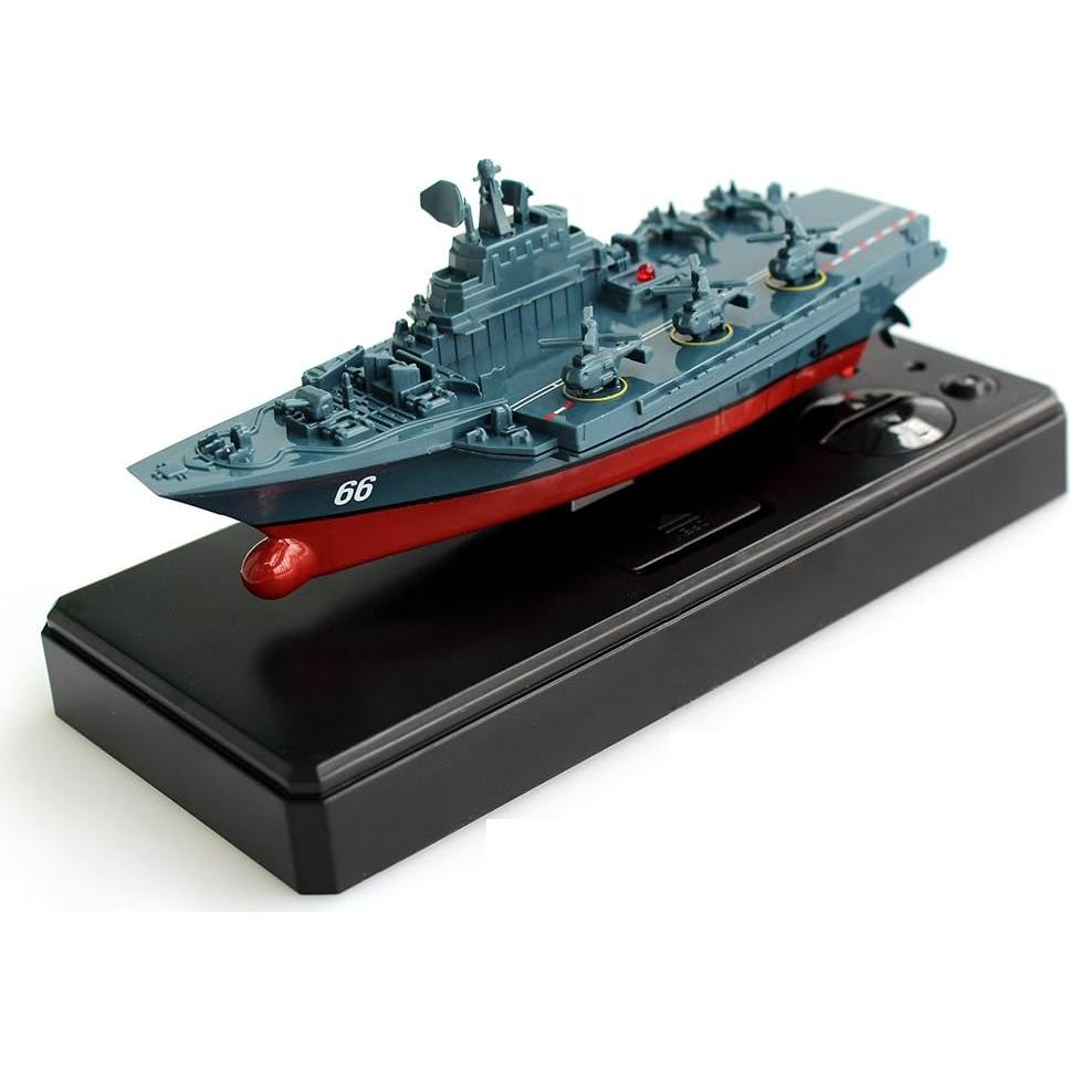 Portaaviones RC Yingmate Azul 15.5x5.1cm Control Remoto