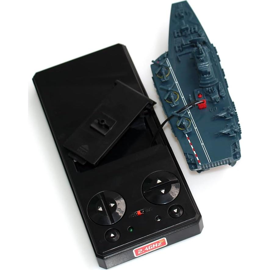 Portaaviones RC Yingmate Azul 15.5x5.1cm Control Remoto