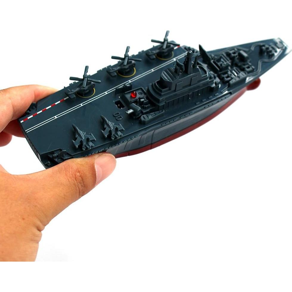 Portaaviones RC Yingmate Azul 15.5x5.1cm Control Remoto