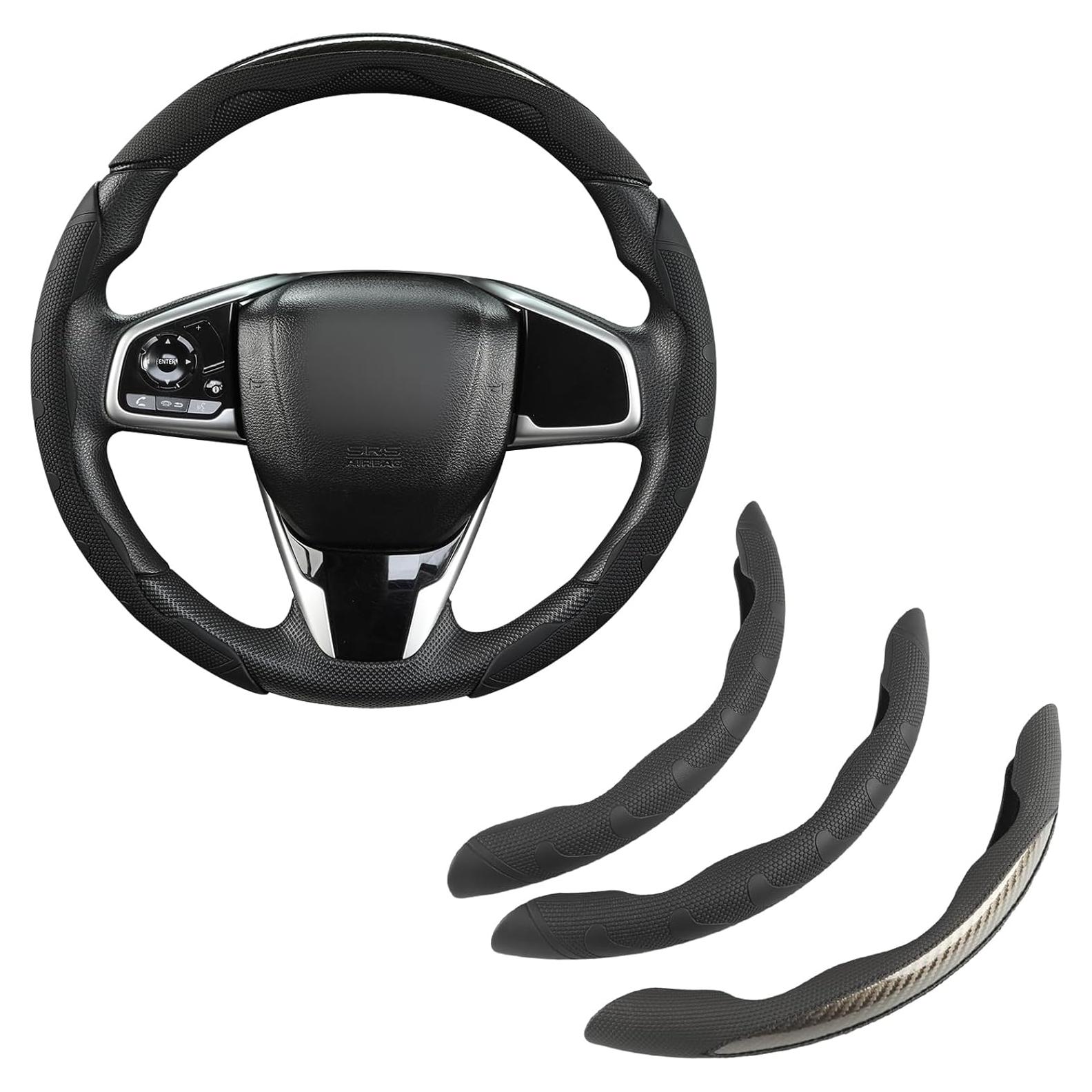 Cubierta de Volante Antideslizante West Llama 3PCS Gris