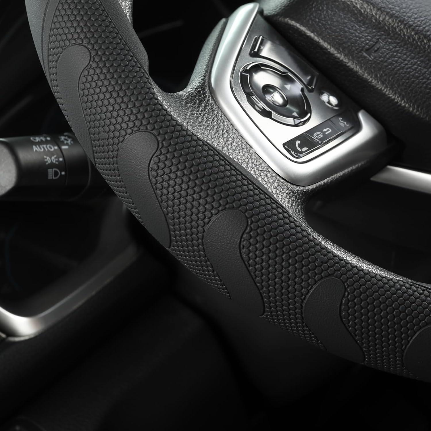 Cubierta de Volante Antideslizante West Llama 3PCS Gris