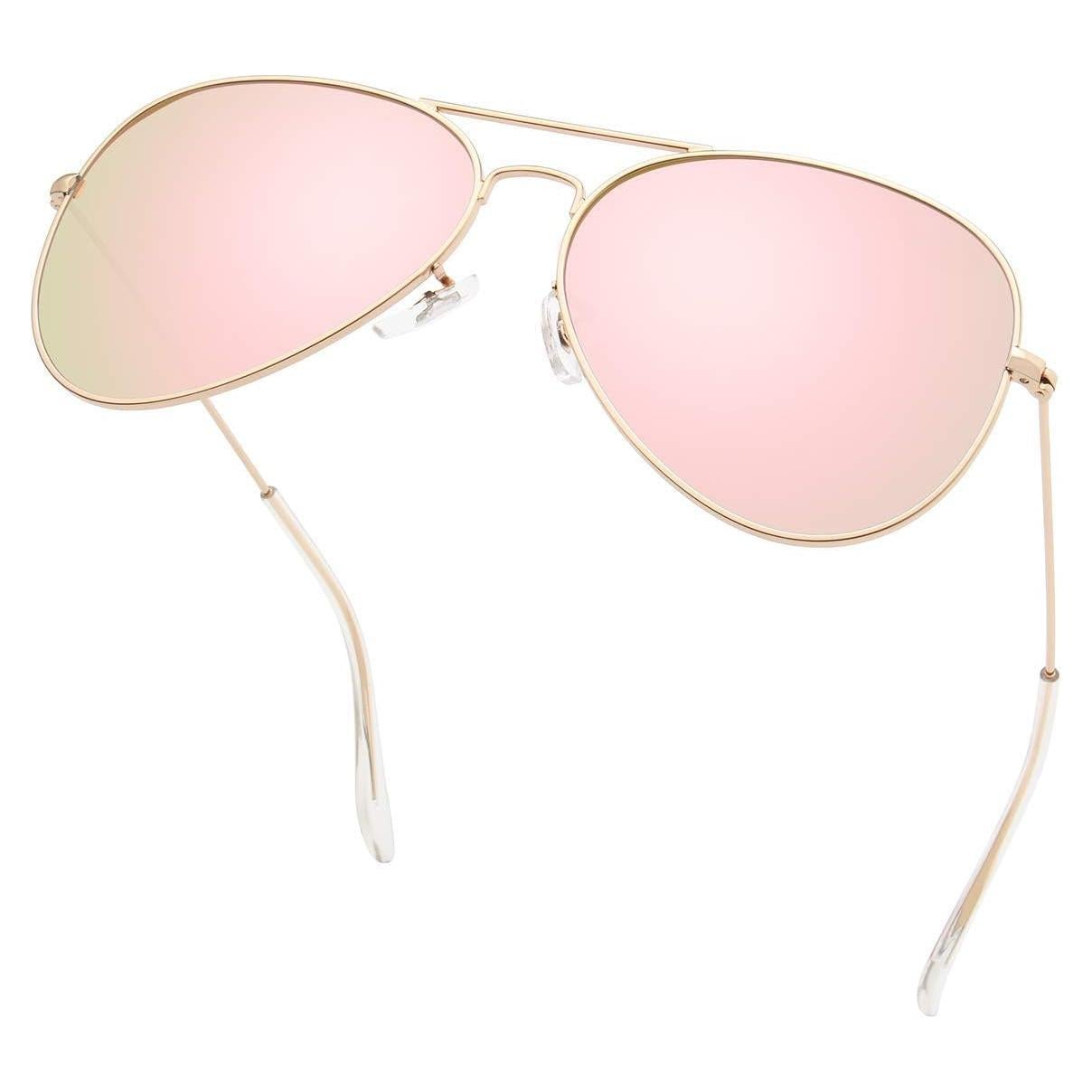 Gafas de Sol Livho Aviador Polarizadas UV400 Oro Rosa