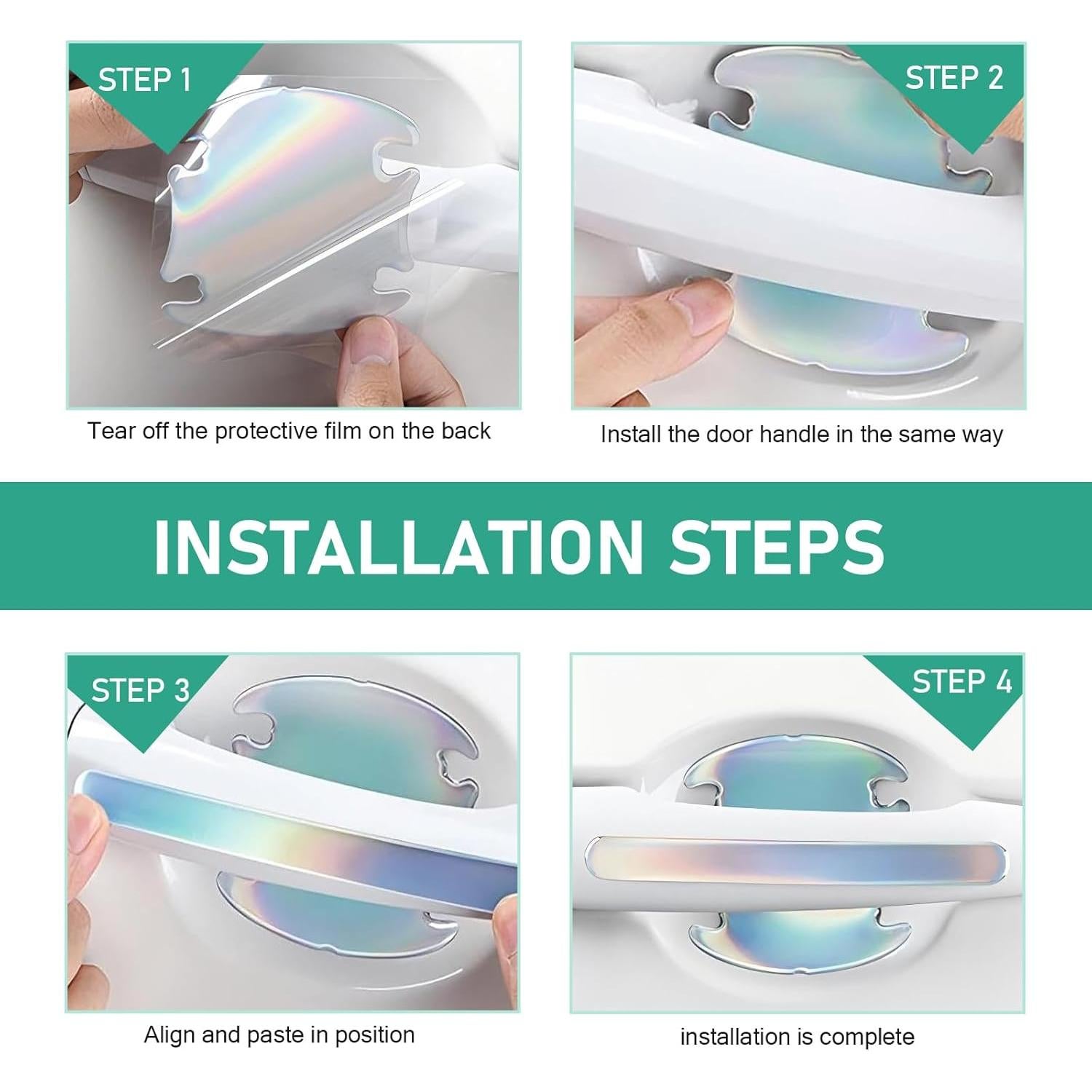 Sticker Protector Antirayaduras para Manija de Puerta Dogary 16 PCS