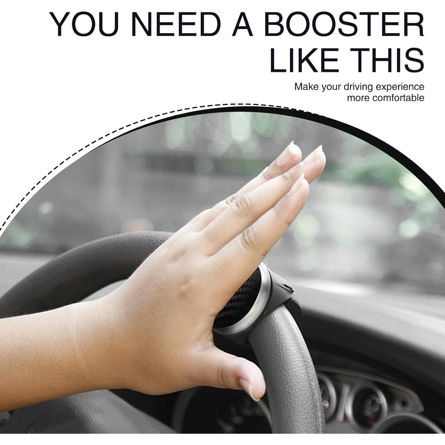 Perilla de Volante de Coche Fasebeek ABS y Silicona Negro