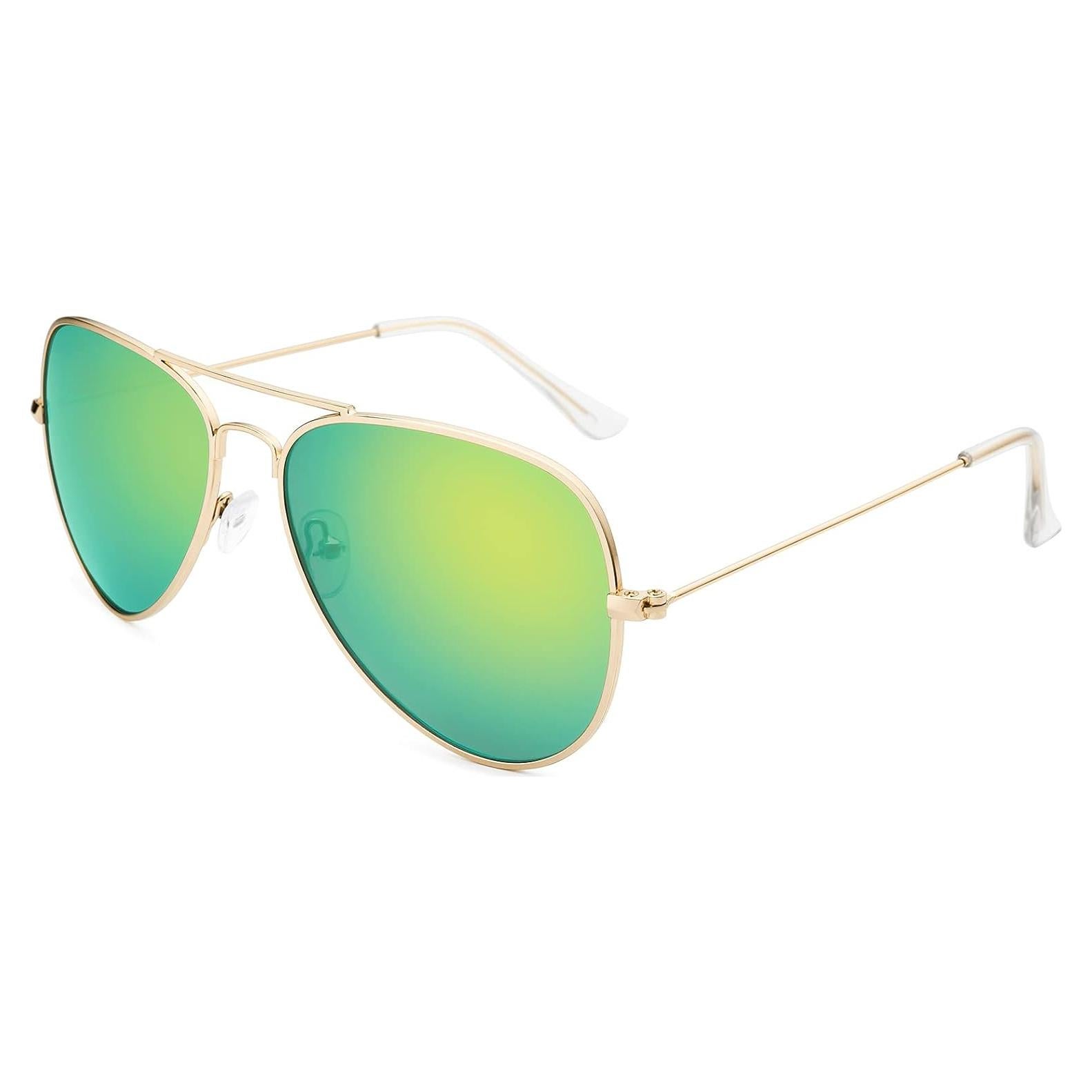 Gafas de Sol Livho Aviador Polarizadas UV400 Oro Verde